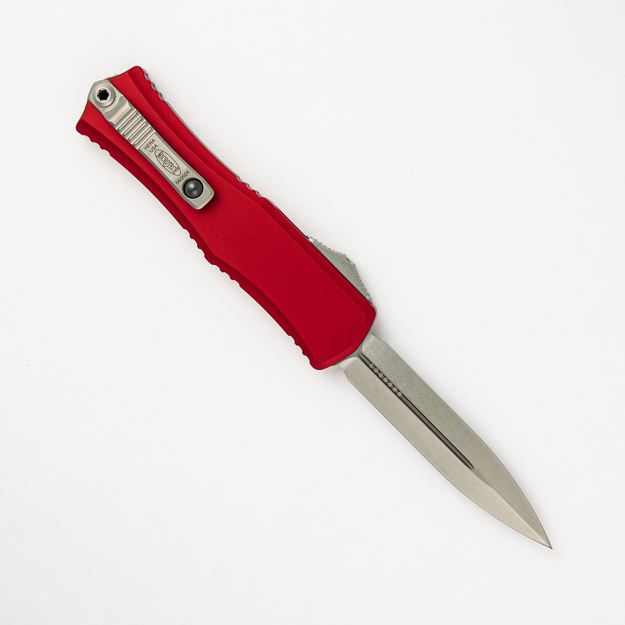 Microtech Mini Hera II D/E RED STONEWASH Standard 1702M-10 RD