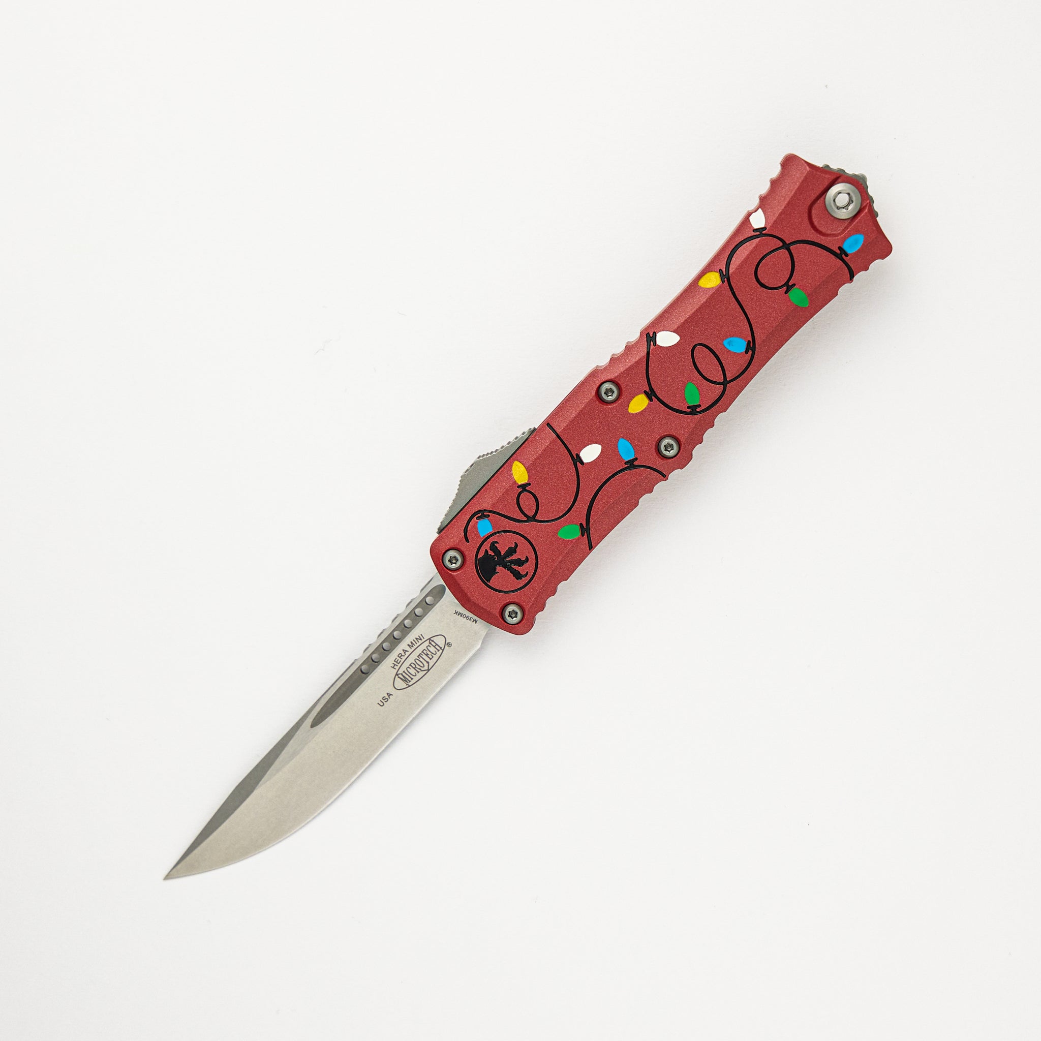 Microtech Mini Hera II S/E Signature Series Christmas Red Stonewash Standard 1703M-10 RDCMAS