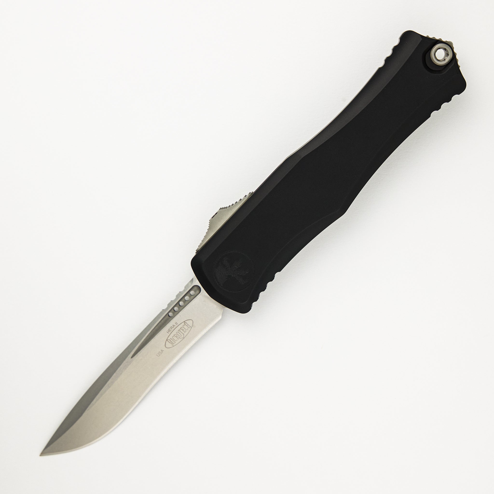 Microtech Hera II Recurve Stonewash Standard 1705-10