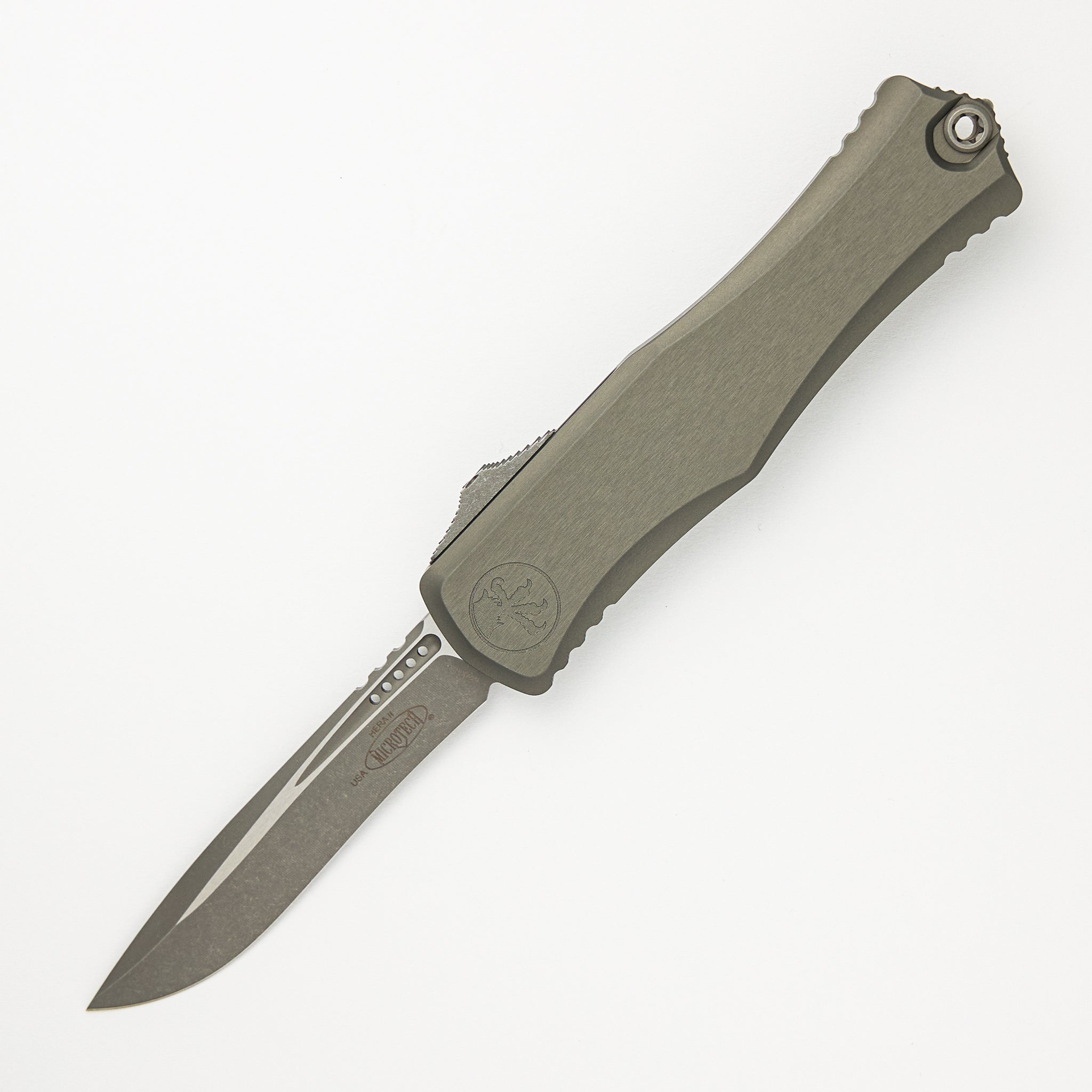 Microtech Hera II Recurve Natural Clear Apocalyptic Standard 1705-10 APNC