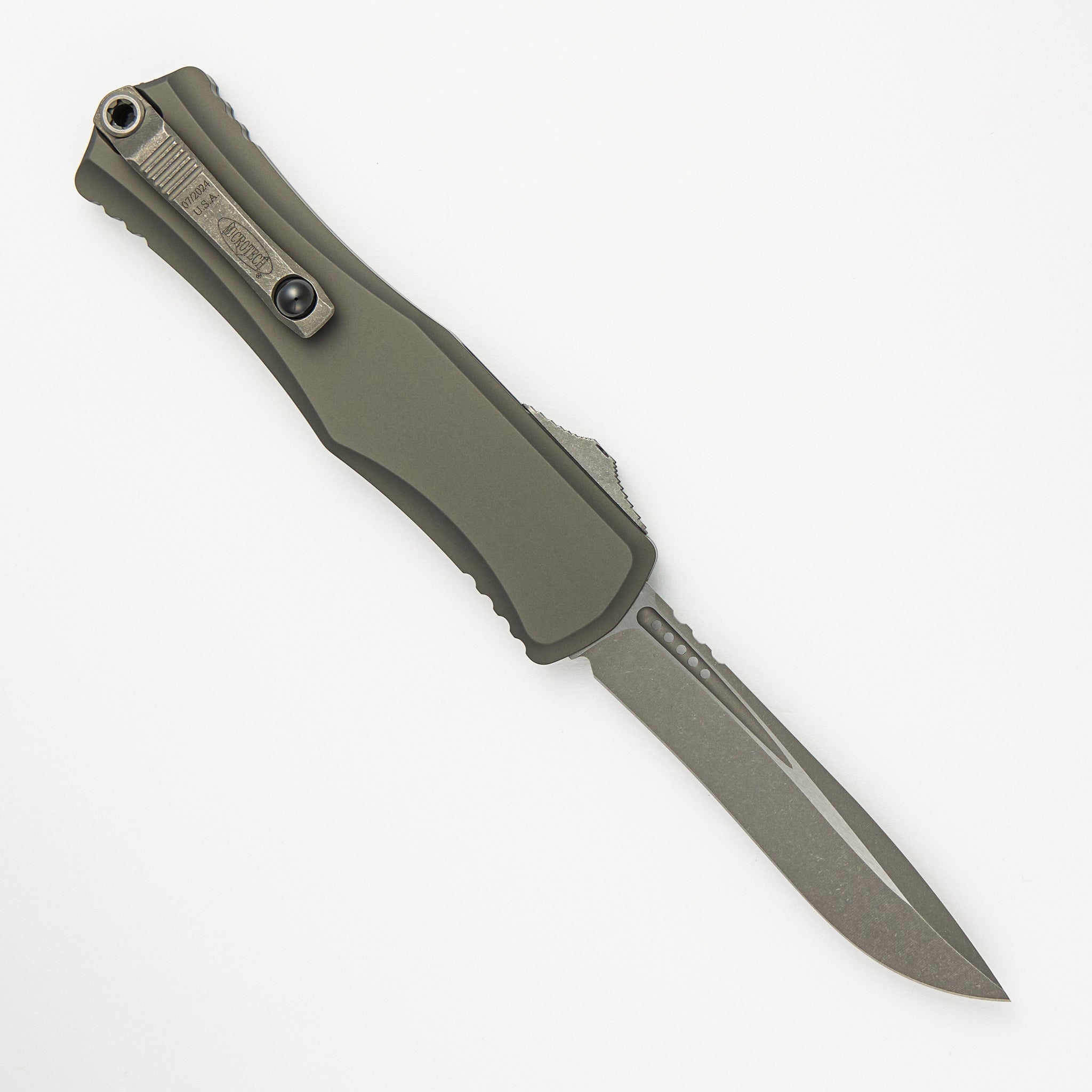 Microtech Hera II Recurve Natural Clear Apocalyptic Standard 1705-10 APNC