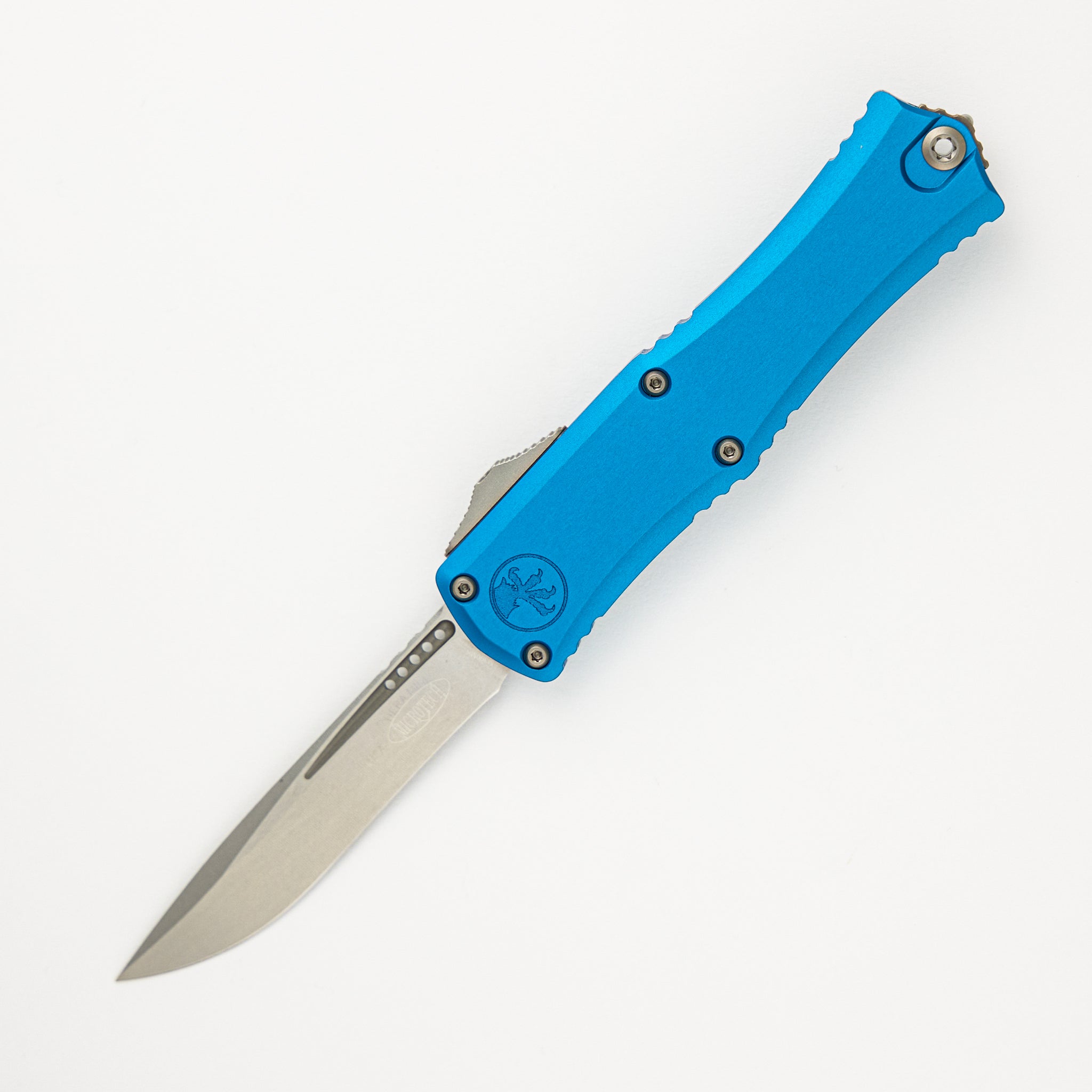 Microtech Hera II Mini Recurve Blue Stonewash Standard 1705M-10 BL