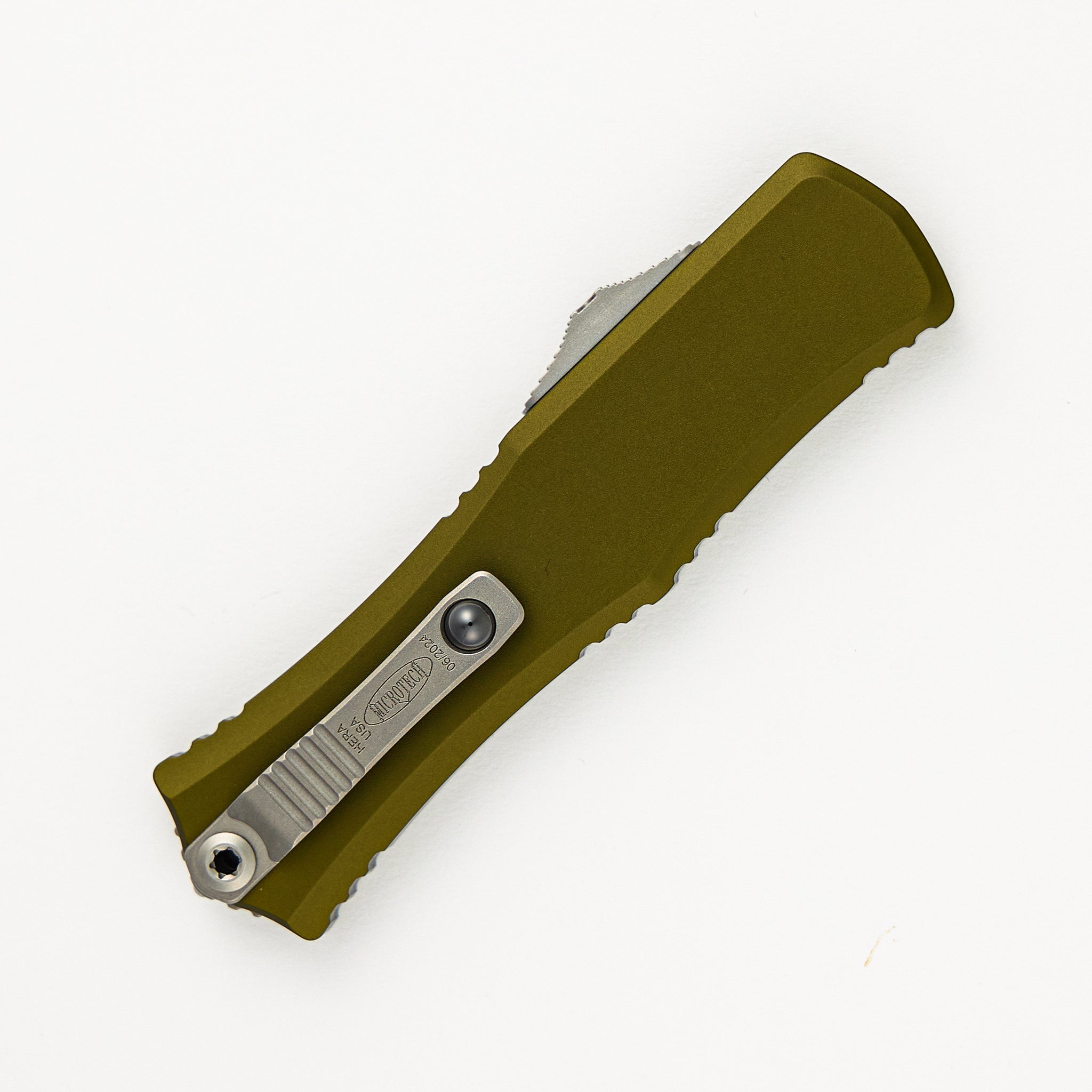 Microtech Hera II Mini Recurve OD Green Stonewash Standard 1705M-10 OD