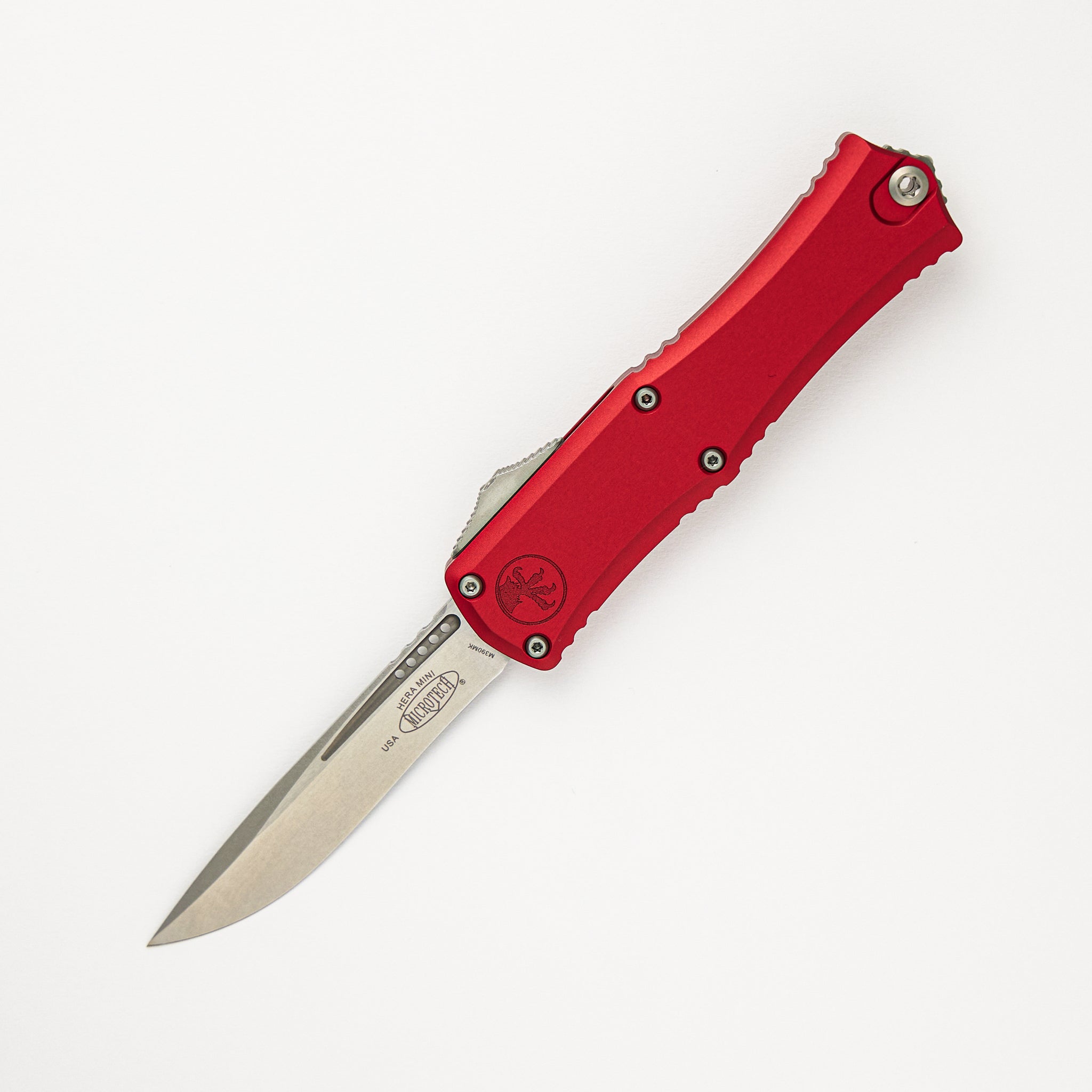 Microtech Hera II Mini Recurve Red Stonewash Standard 1705M-10 RD