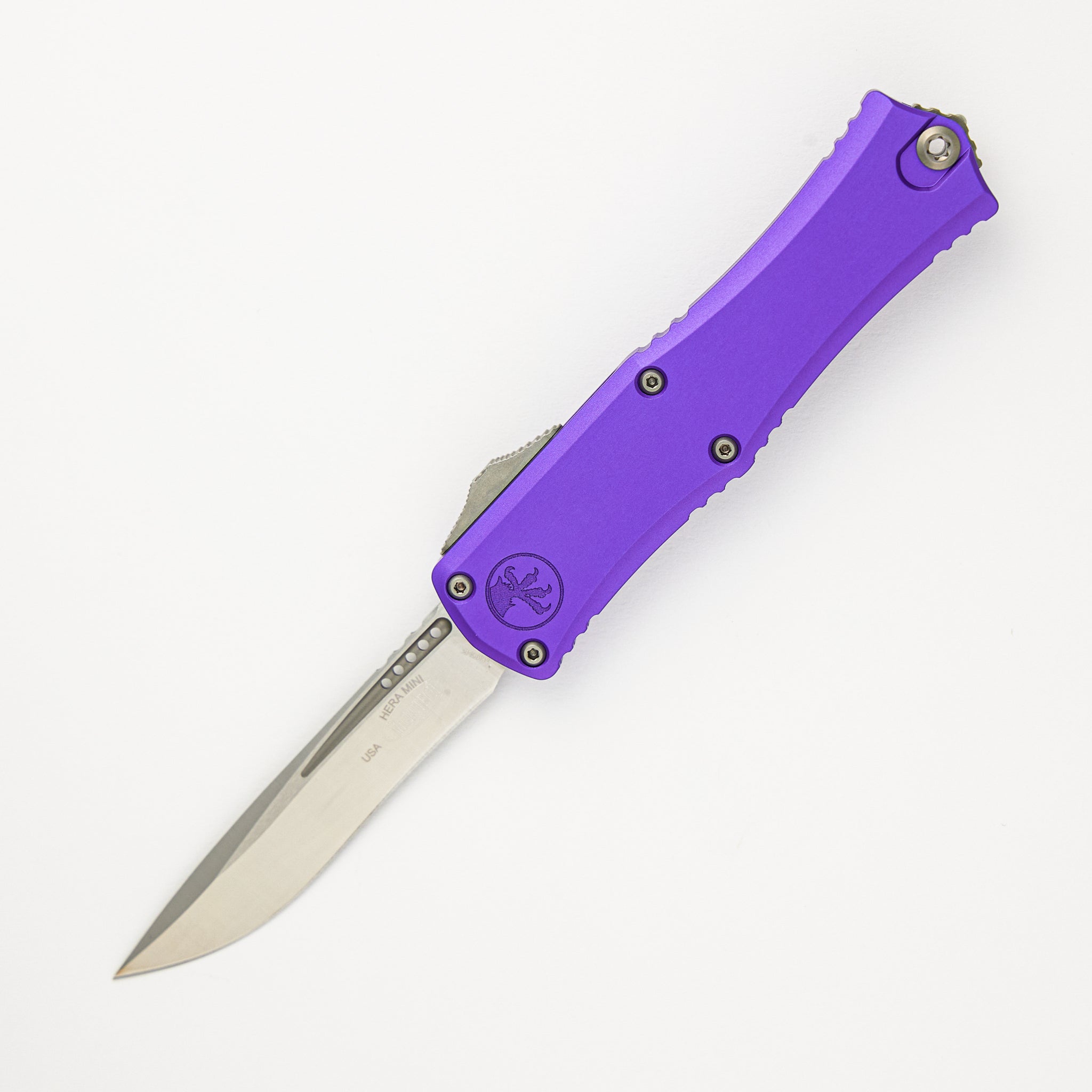 Microtech Hera II Mini Recurve Purple Satin Standard 1705M-4 PU