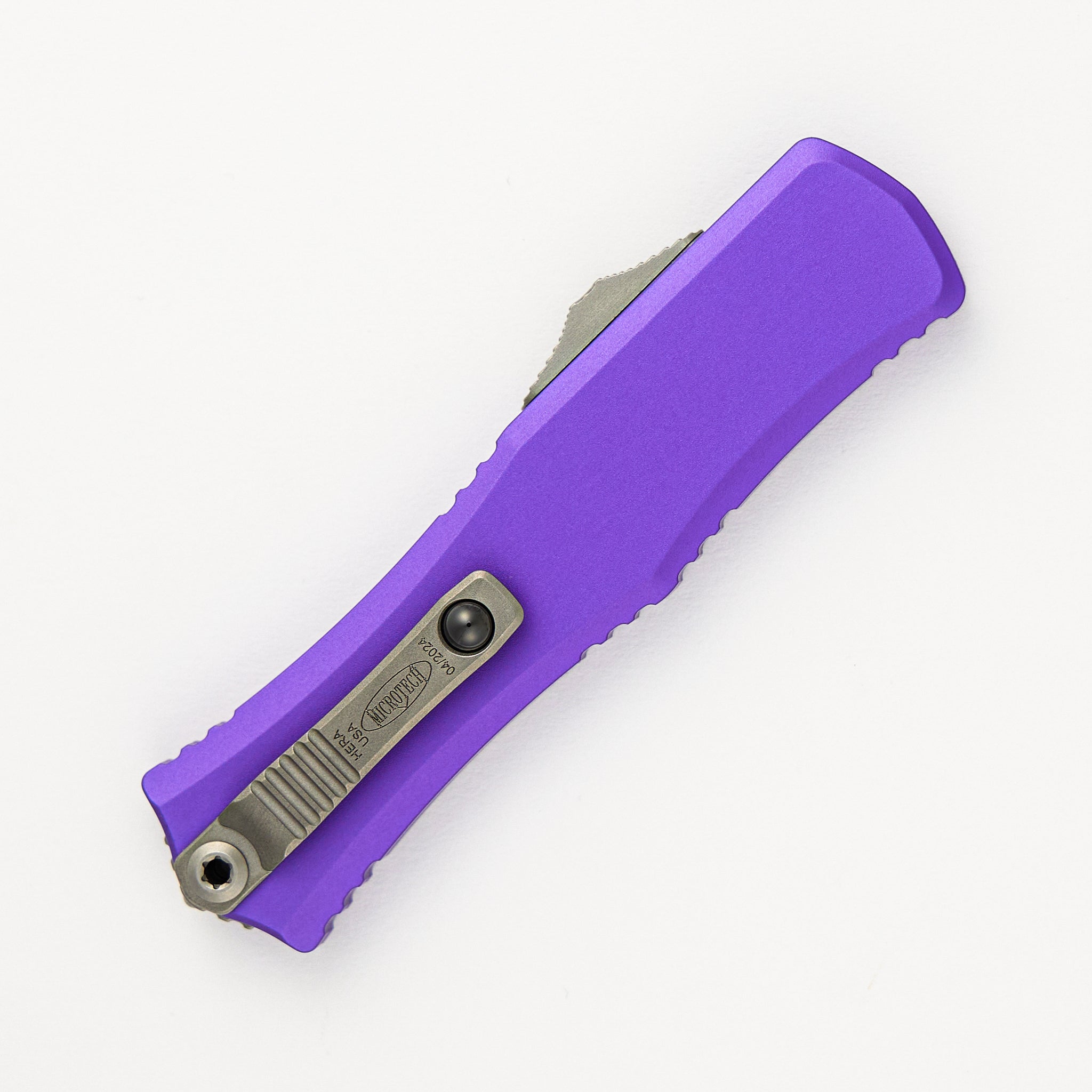 Microtech Hera II Mini Recurve Purple Satin Standard 1705M-4 PU