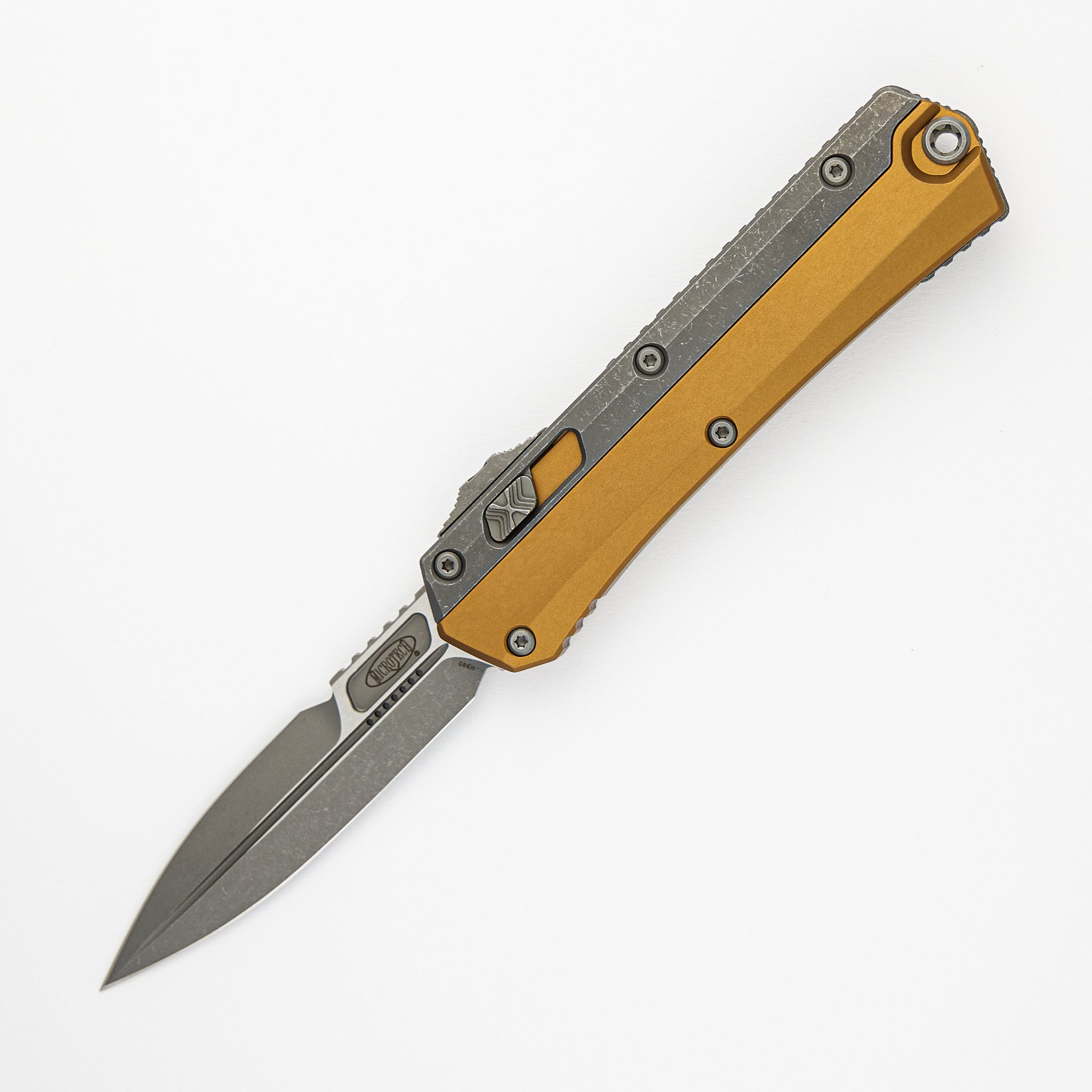 Microtech Glykon Bayonet Tan Apocalyptic Standard Nickel Boron Internals 184-10 APTA