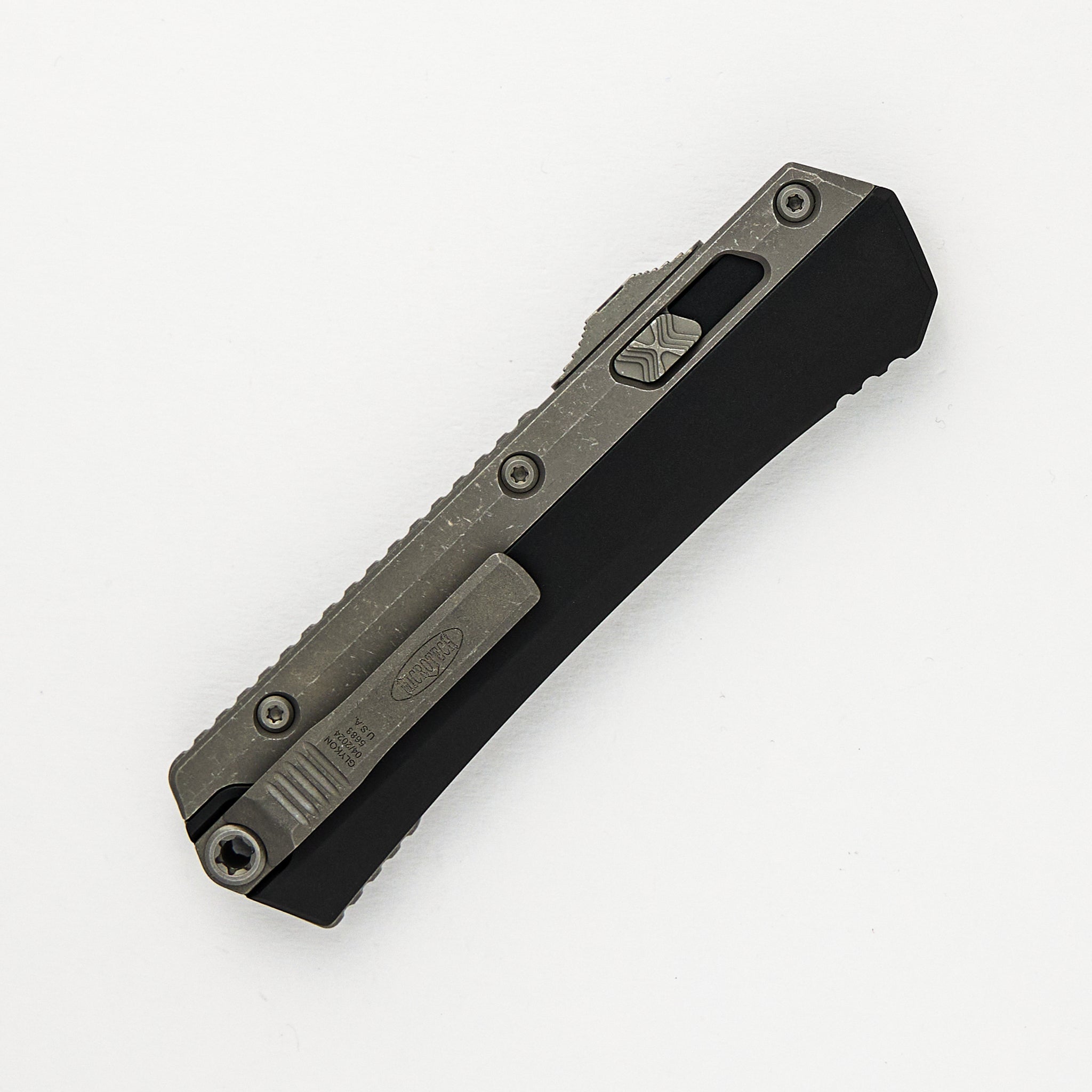 MICROTECH GLYKON BAYONET – APOCALYPTIC OVERLAY APOCALYPTIC FULL SERRATED NICKEL BORON INTERNALS 184-12 AP