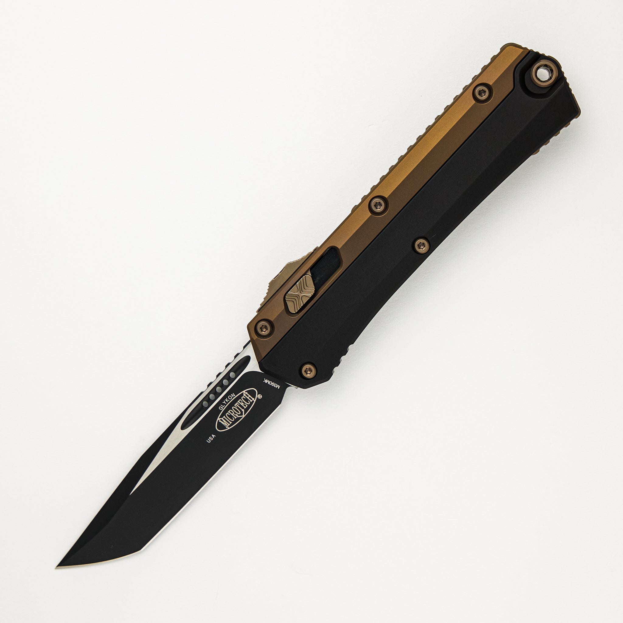 Microtech Glykon T/E Bronze Hardware Standard Nickel Boron Internals