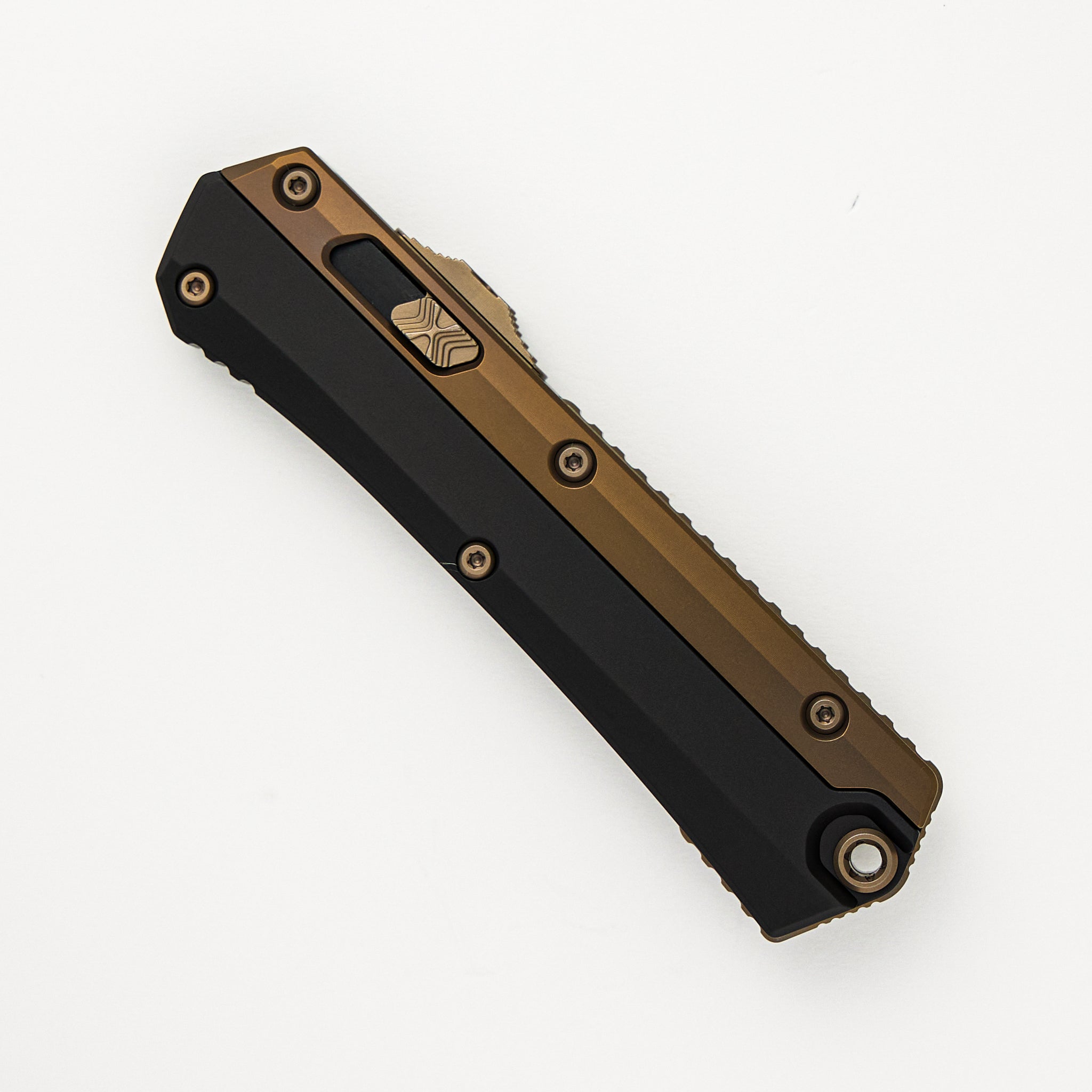 Microtech Glykon T/E Bronze Hardware Standard Nickel Boron Internals