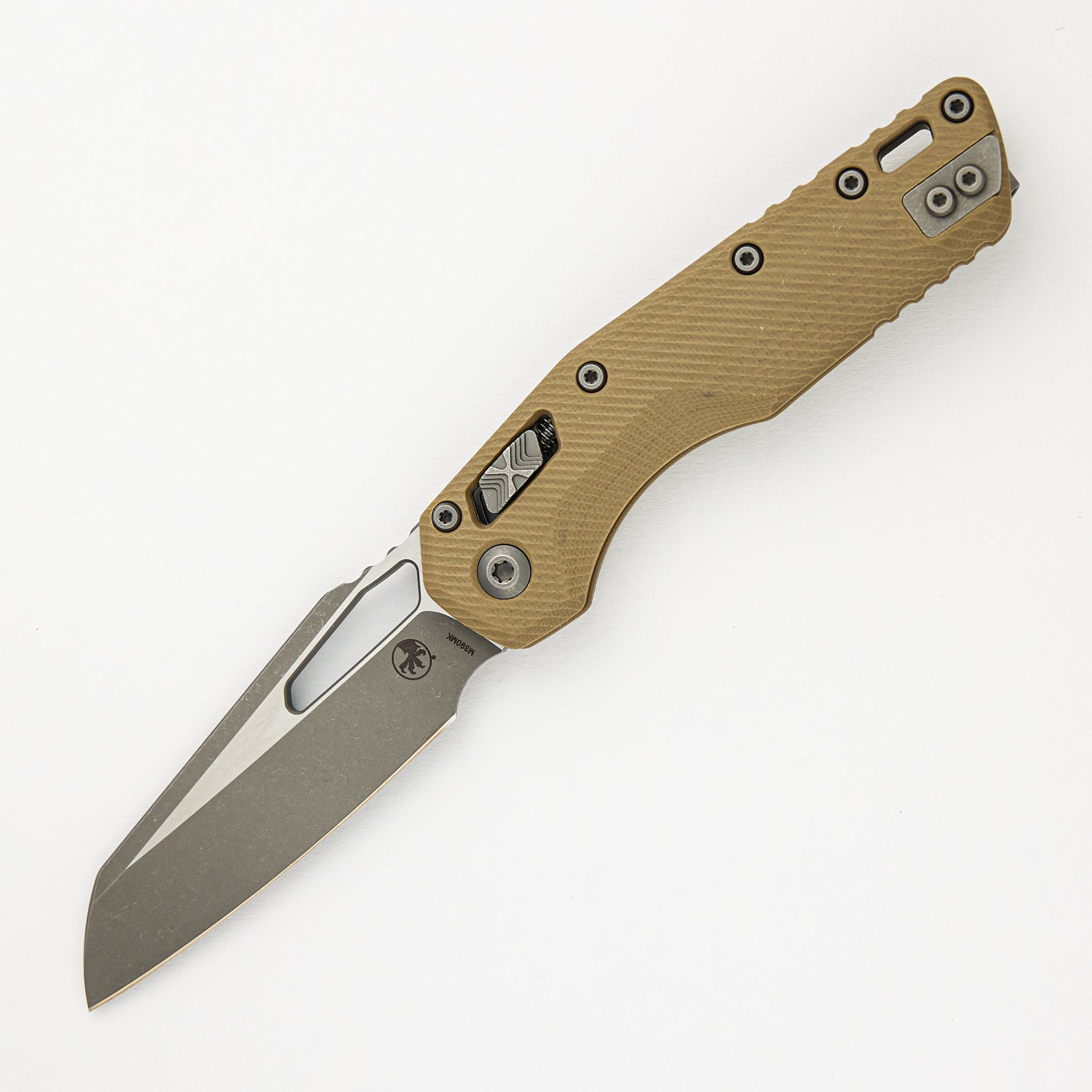 Microtech MSI S/E Fluted Tan G10 Apocalyptic Standard 210-10 APFLGTTA