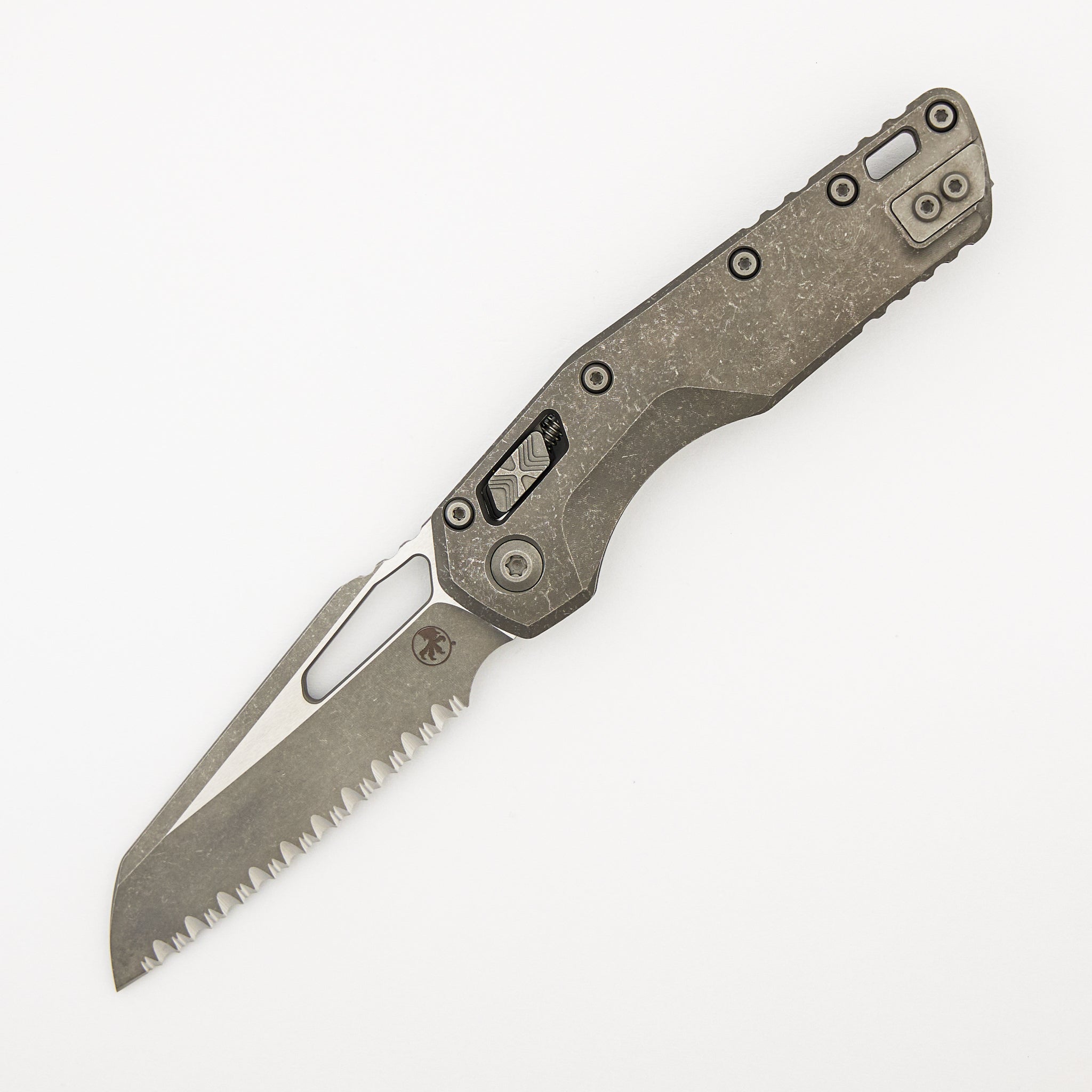 "Marfione Select" MSI - RAM-LOK - Full Serrated Apocalyptic Finish Slab Side Titanium 210-12APMS1