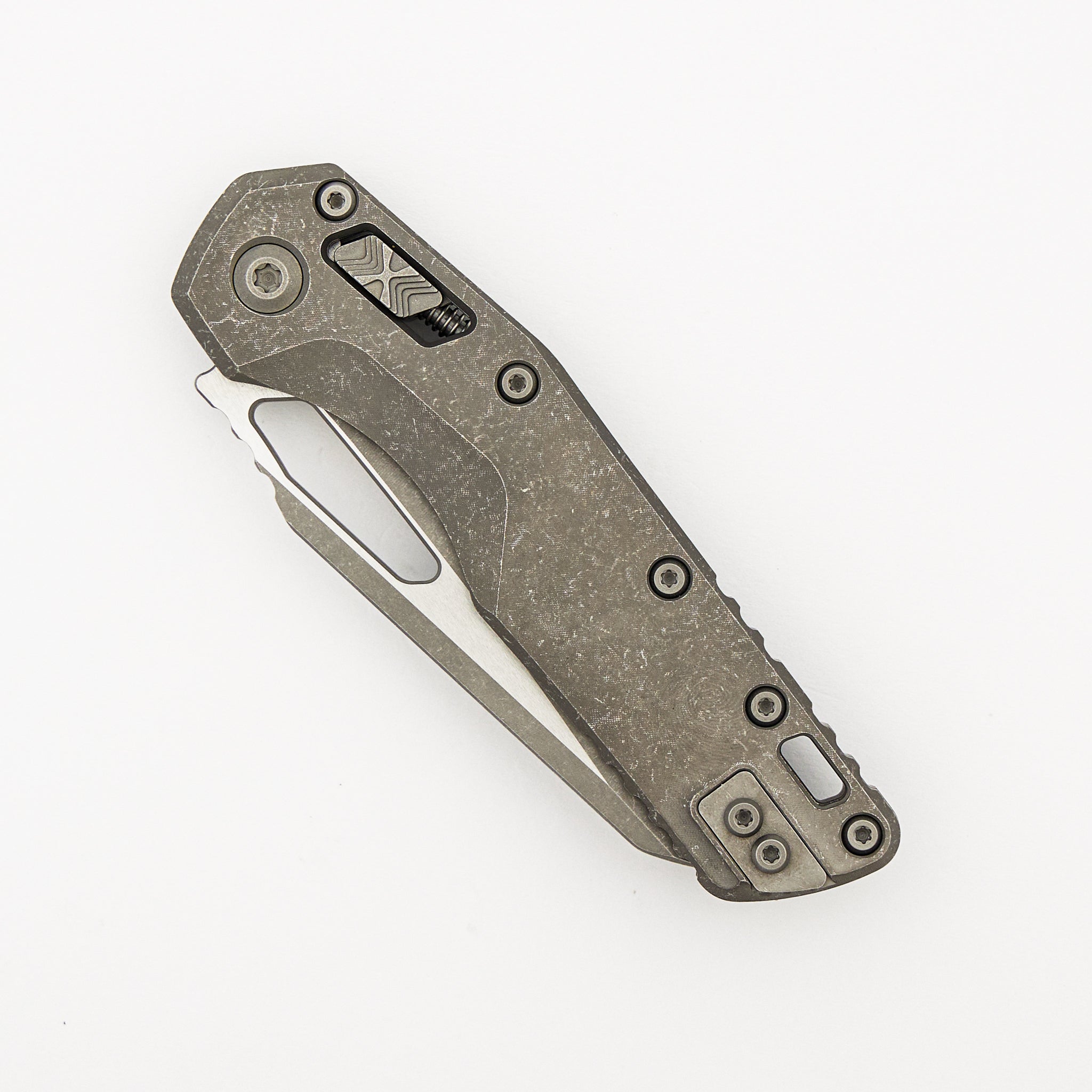 "Marfione Select" MSI - RAM-LOK - Full Serrated Apocalyptic Finish Slab Side Titanium 210-12APMS1