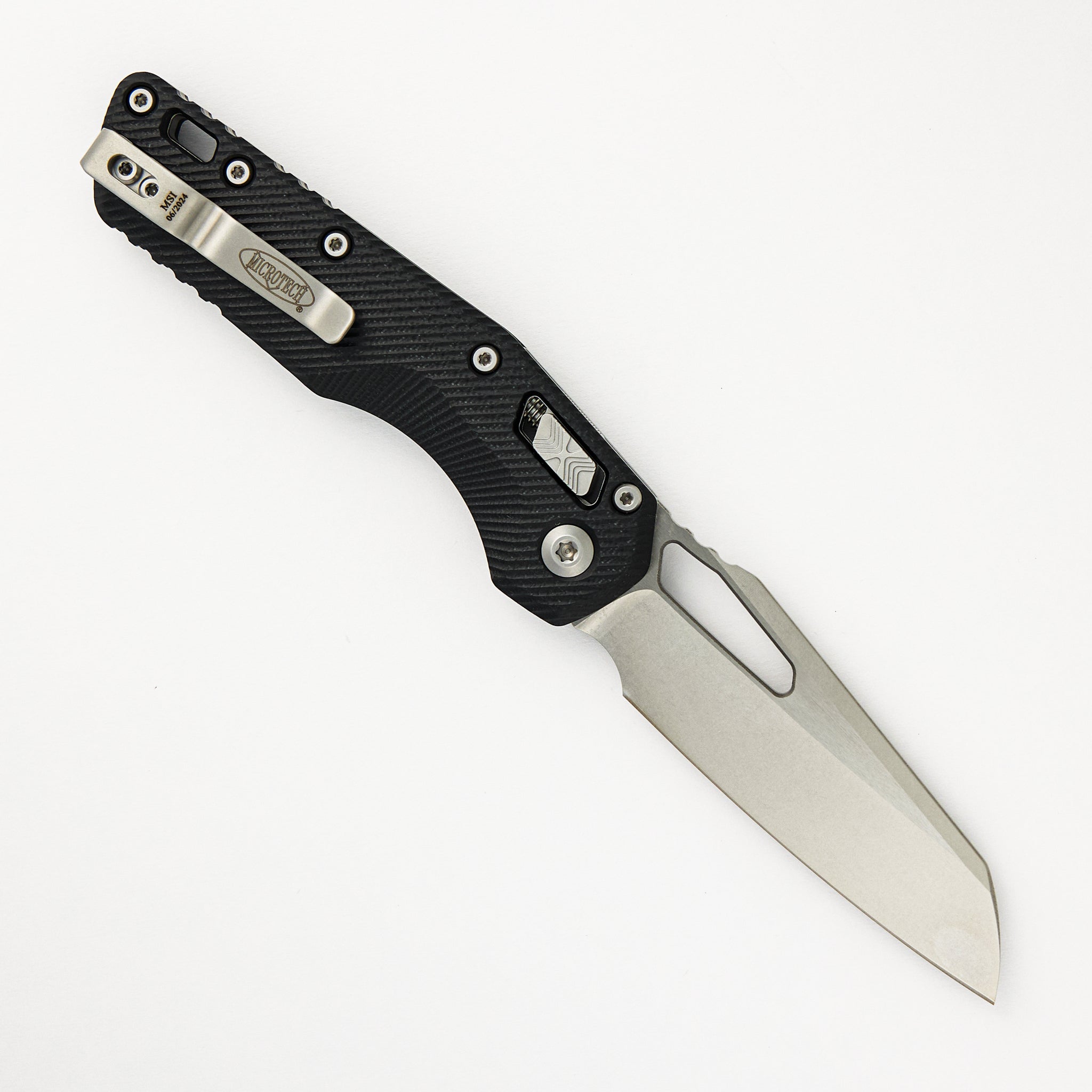 Microtech MSI S/E Fluted Black G10 Stonewash Standard 210-10 FLGTBK