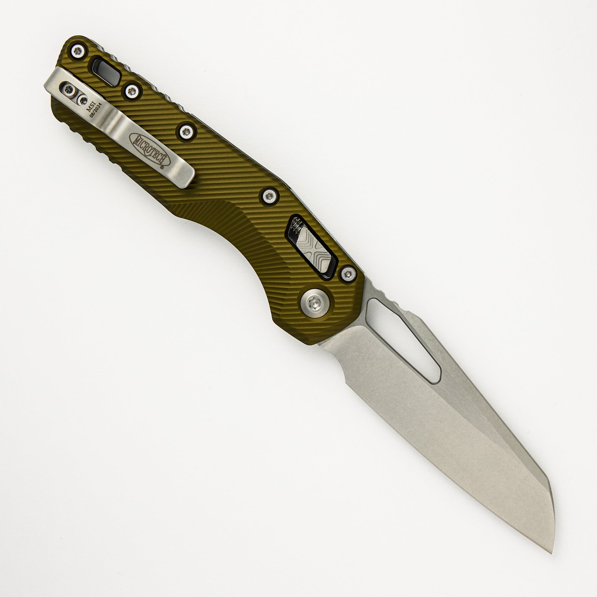 Microtech MSI S/E Fluted OD Green Stonewash Standard 210-10 FLOD