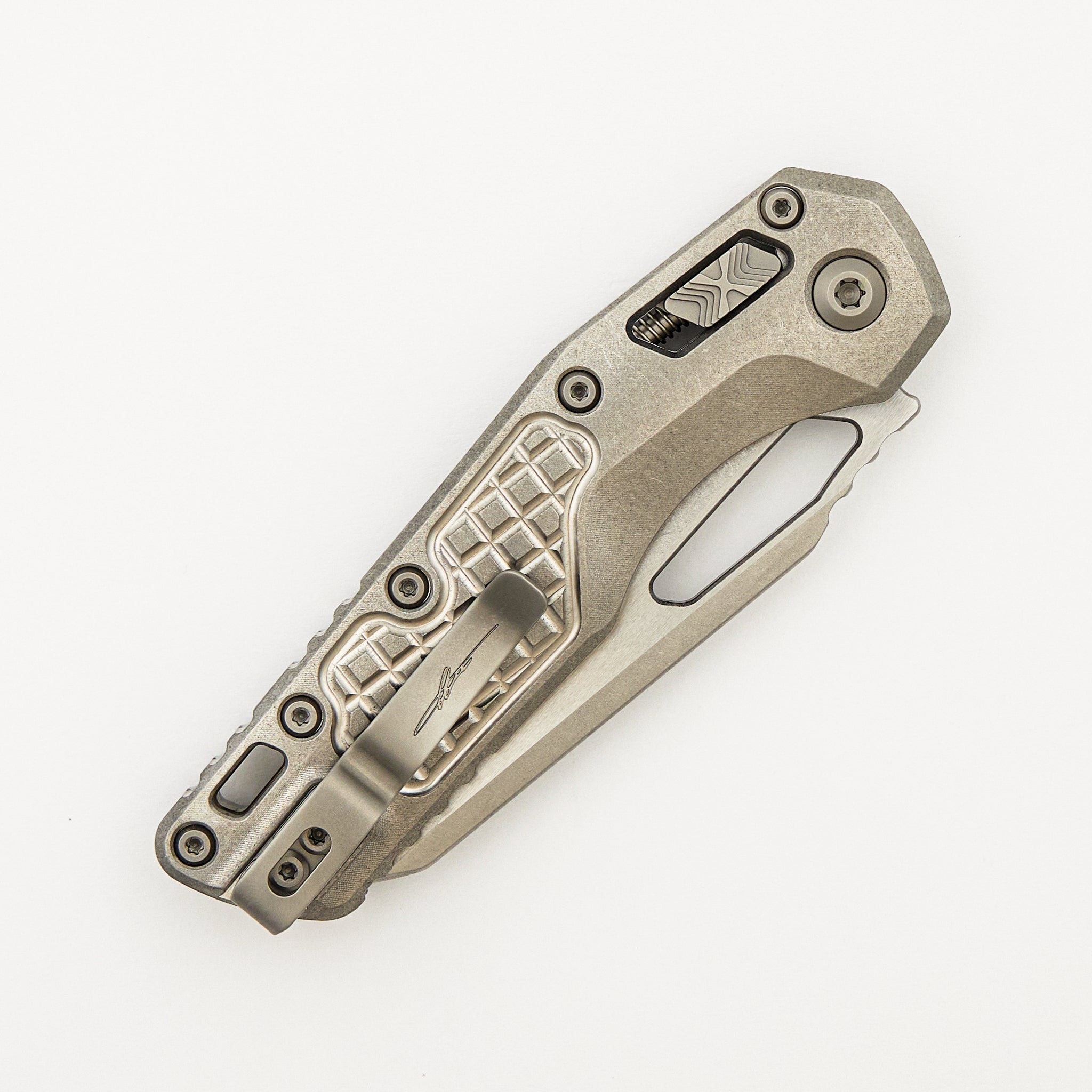 "Marfione Select" MSI - RAM-LOK - Stonewash Finish Frag Pattern Titanium W/ Bronze Titanium Accent 210-10FRMS1