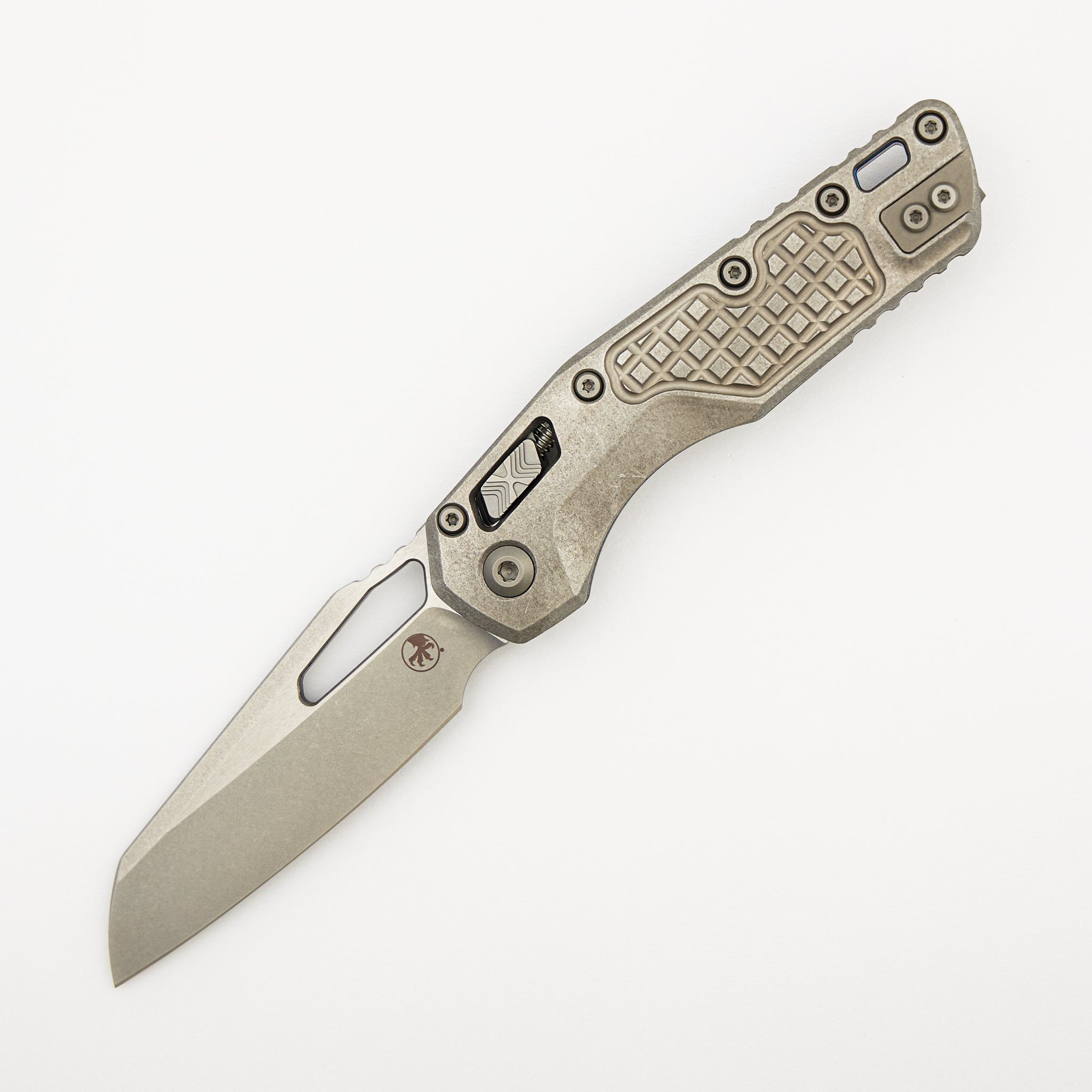 "Marfione Select" MSI - RAM-LOK - Stonewash Finish Frag Pattern Titanium W/ Blue Titanium Accent 210-10FRMS2