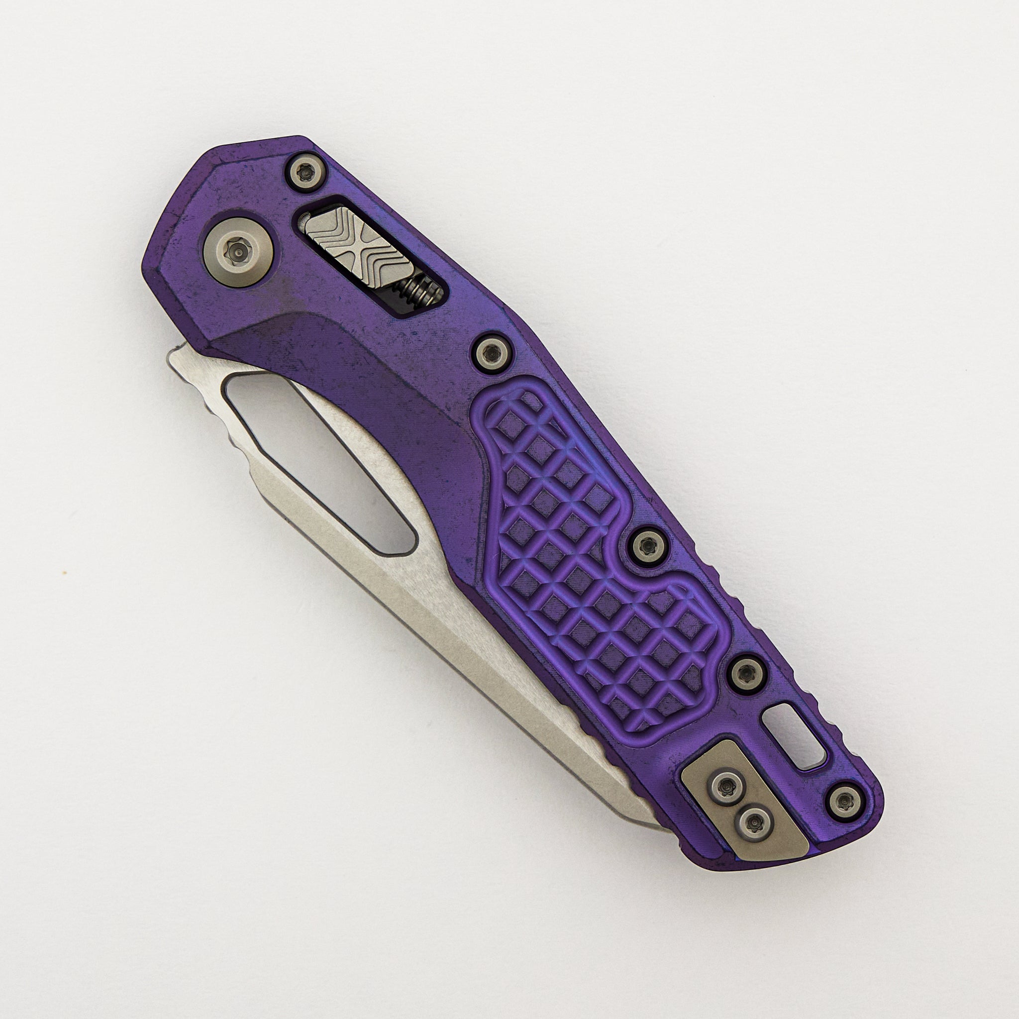 "Marfione Select" MSI - RAM-LOK - Stonewash Finish Purple Haze Anodized Frag Pattern Titanium W/ Purple Titanium Accent 210-10FRMS5