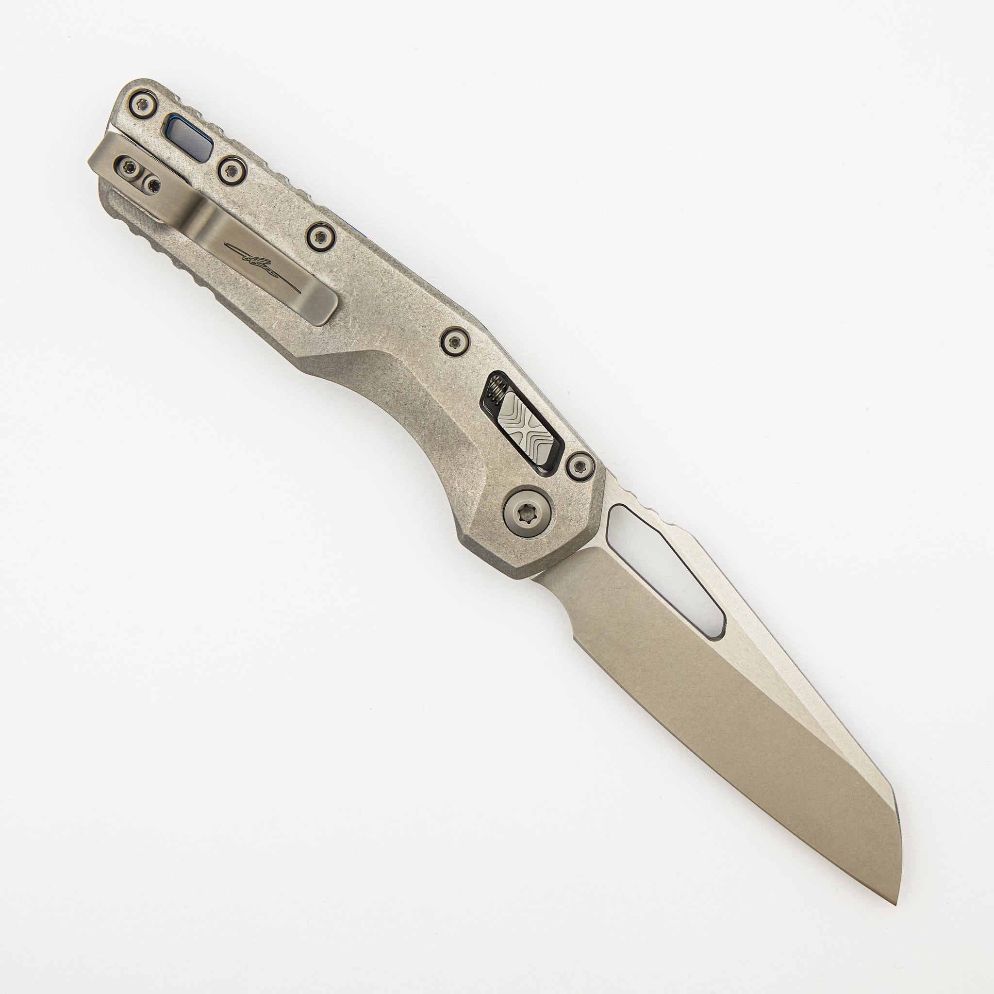 "Marfione Select" MSI - RAM-LOK - Stonewash Finish Slab Side Titanium W/ Blue Titanium Accent 210-10MS2