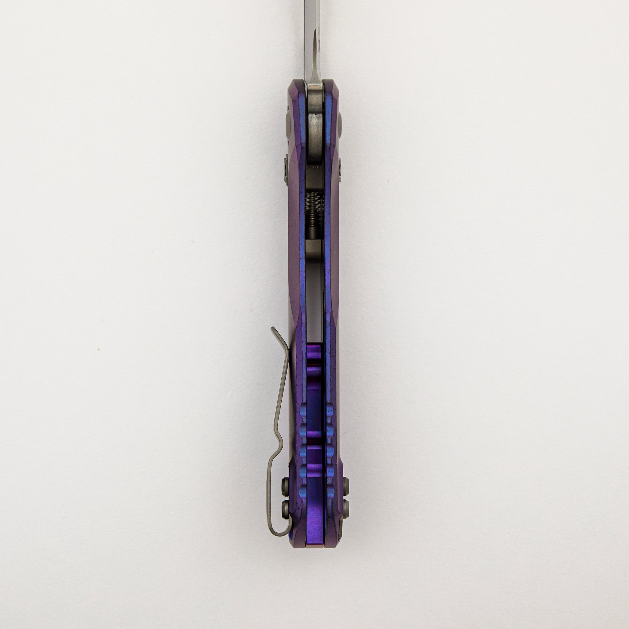 "Marfione Select" MSI - RAM-LOK - Stonewash Finish Purple Haze Anodized Slab Side Titanium W/ Purple Titanium Accent 210-10MS5