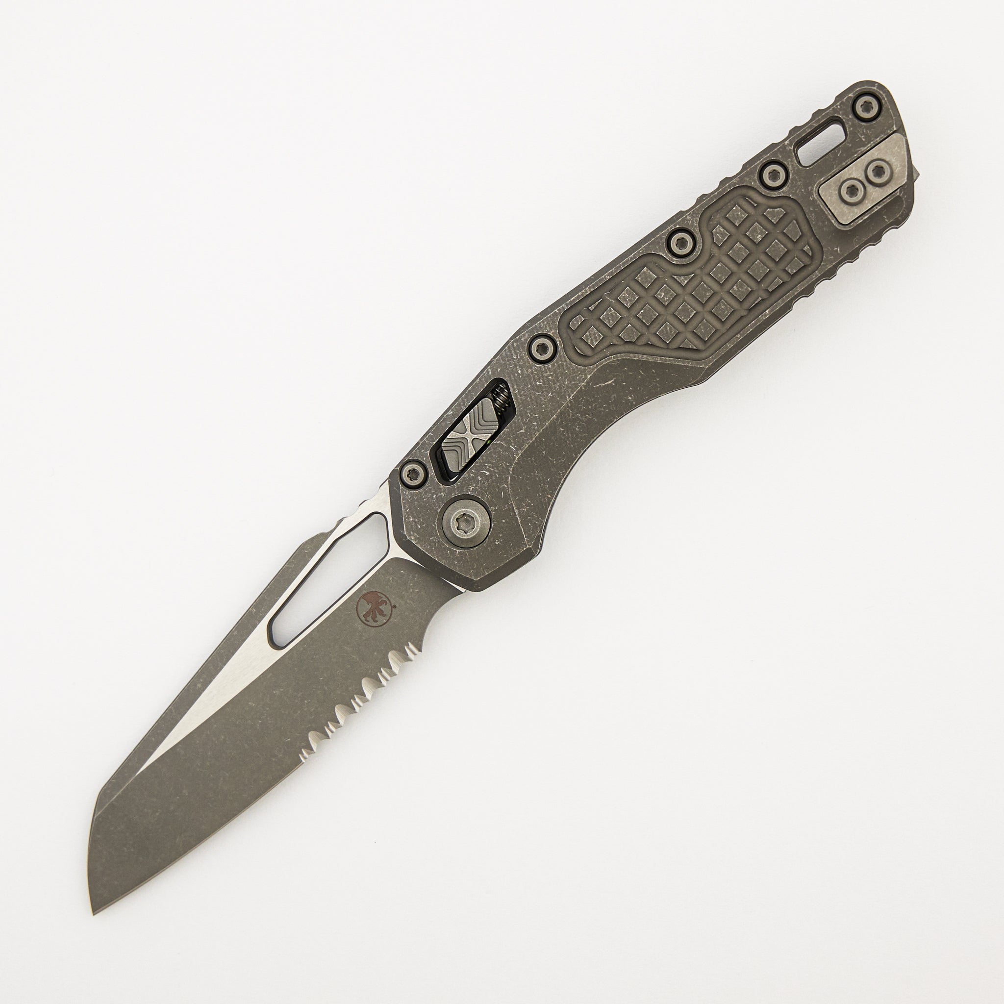 "Marfione Select" MSI - RAM-LOK - Partial Serrated Apocalyptic Finish Frag Pattern Titanium 210-11APFRMS1