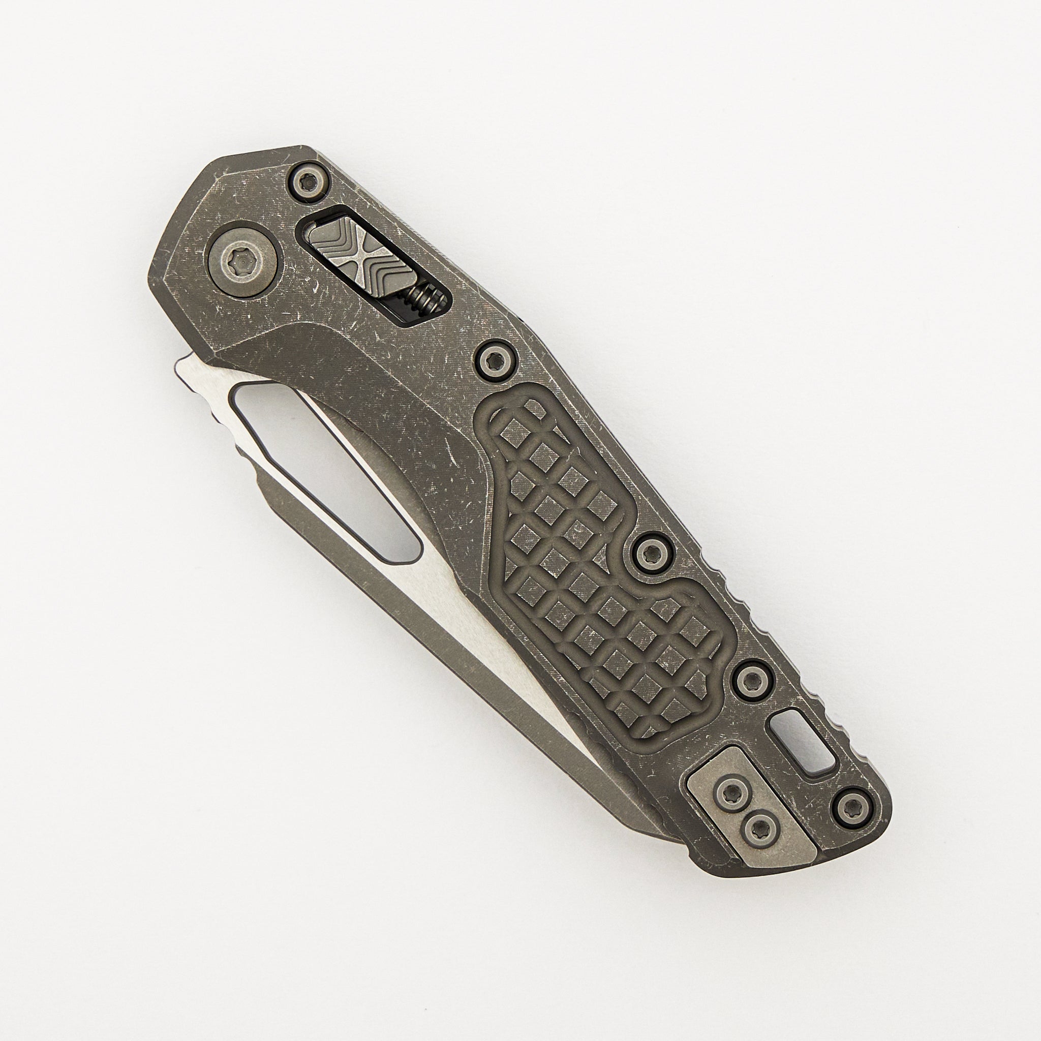 "Marfione Select" MSI - RAM-LOK - Partial Serrated Apocalyptic Finish Frag Pattern Titanium 210-11APFRMS1