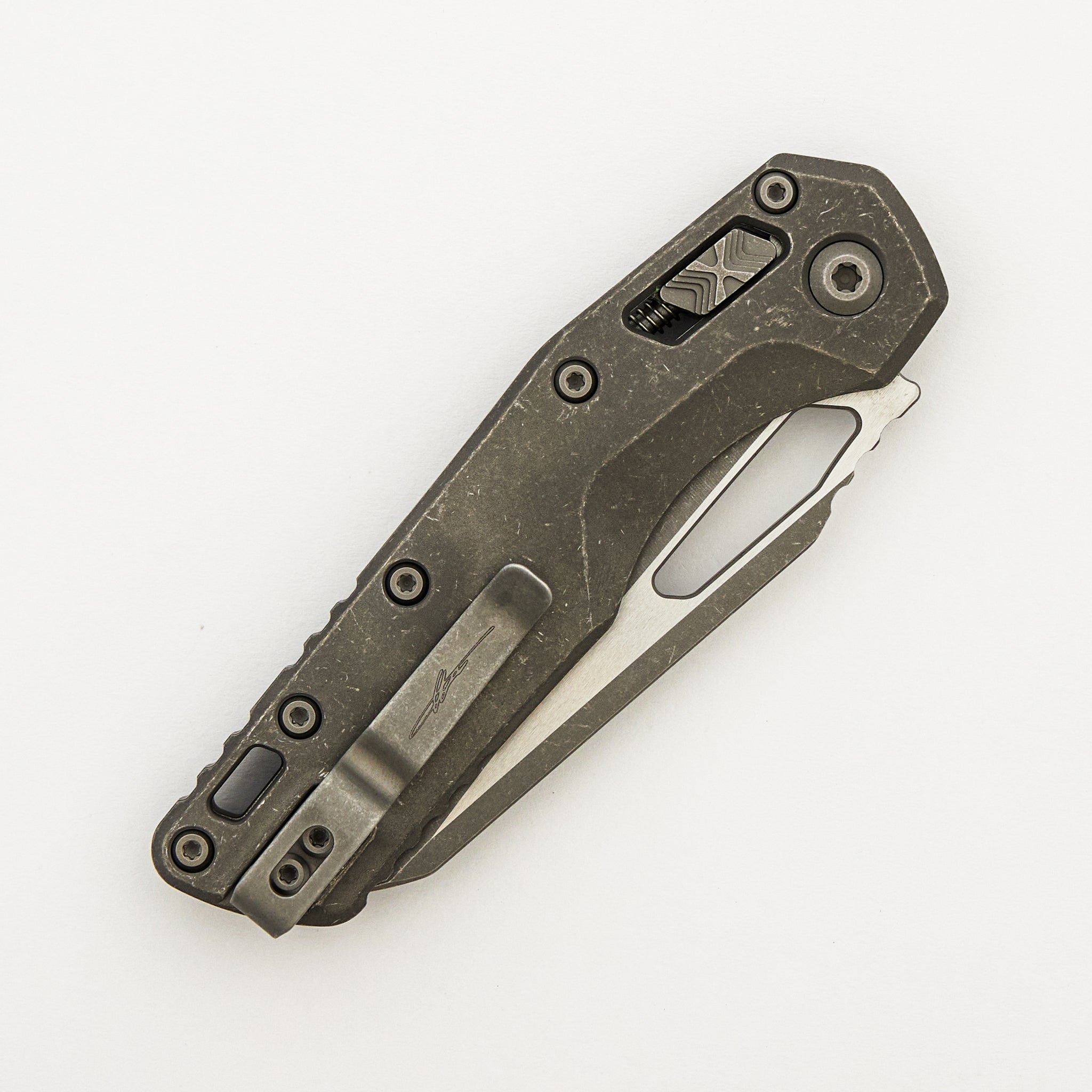 "Marfione Select" MSI - RAM-LOK - Partial Serrated Apocalyptic Finish Slab Side Titanium 210-11APMS1