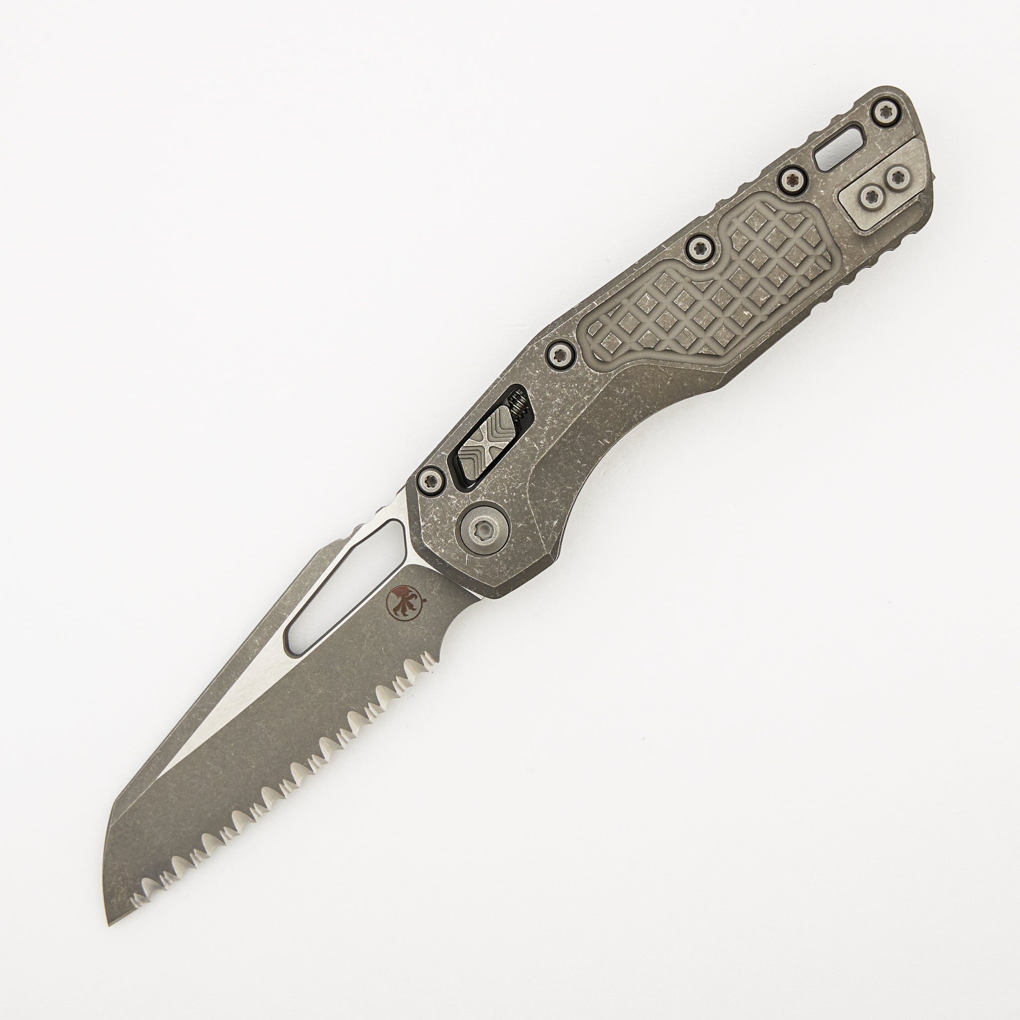 "Marfione Select" MSI - RAM-LOK - Full Serrated Apocalyptic Finish Frag Pattern Titanium 210-12APFRMS1