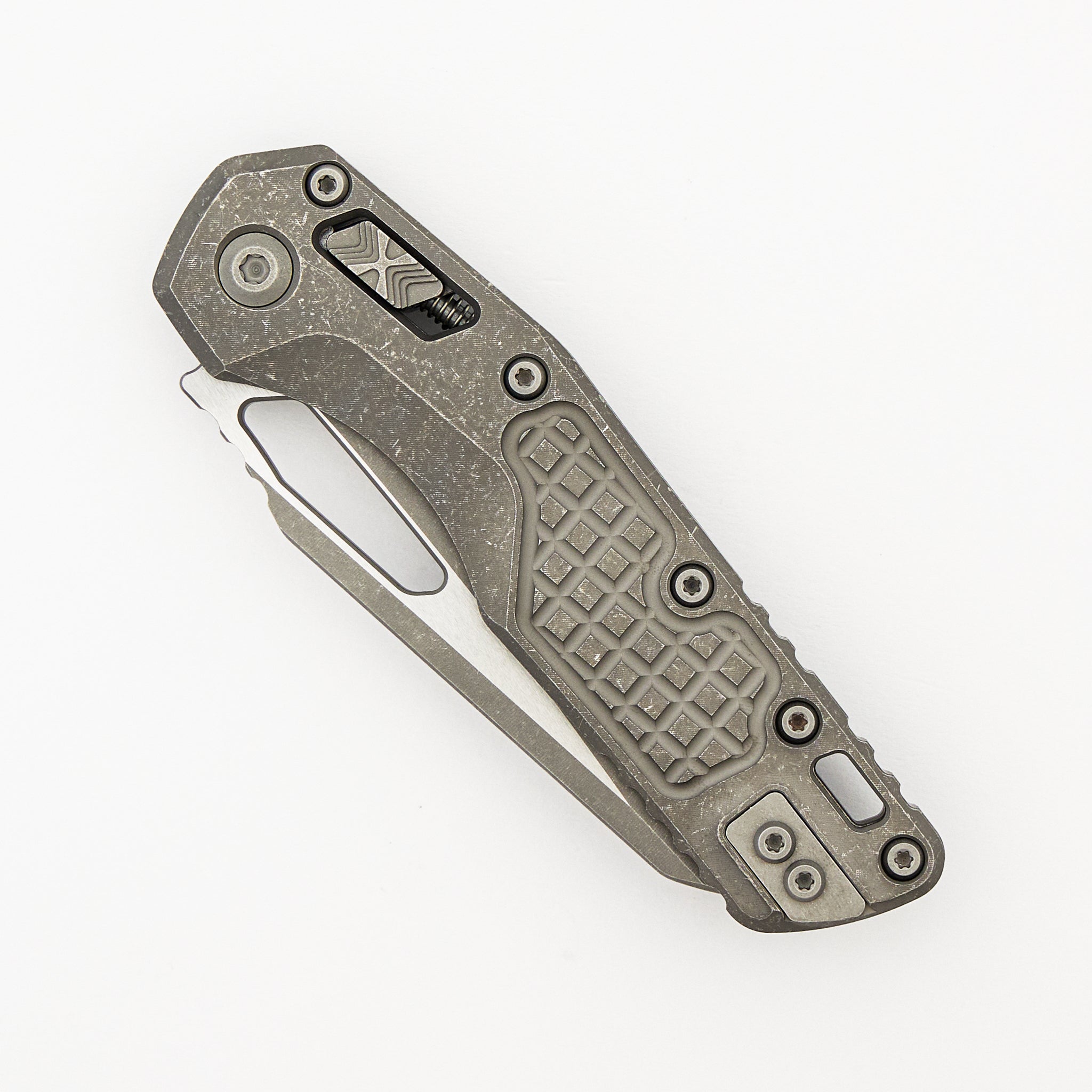 "Marfione Select" MSI - RAM-LOK - Full Serrated Apocalyptic Finish Frag Pattern Titanium 210-12APFRMS1