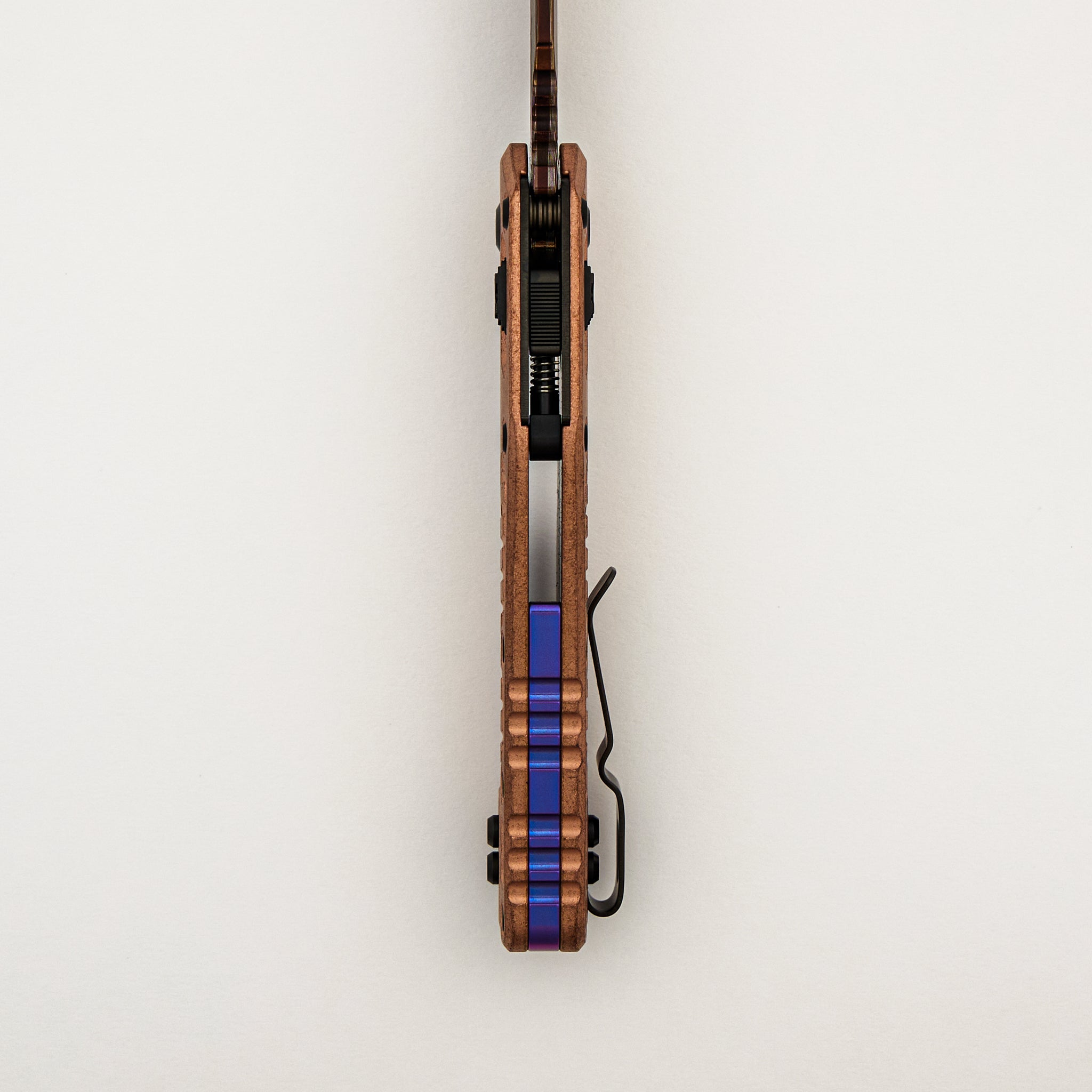 "Marfione Select" MSI - RAM-LOK - Blued Baker Forge Coppermai Stonewash Frag Pattern Copper W/ Purple Titanium Accent 210-16FRMS3