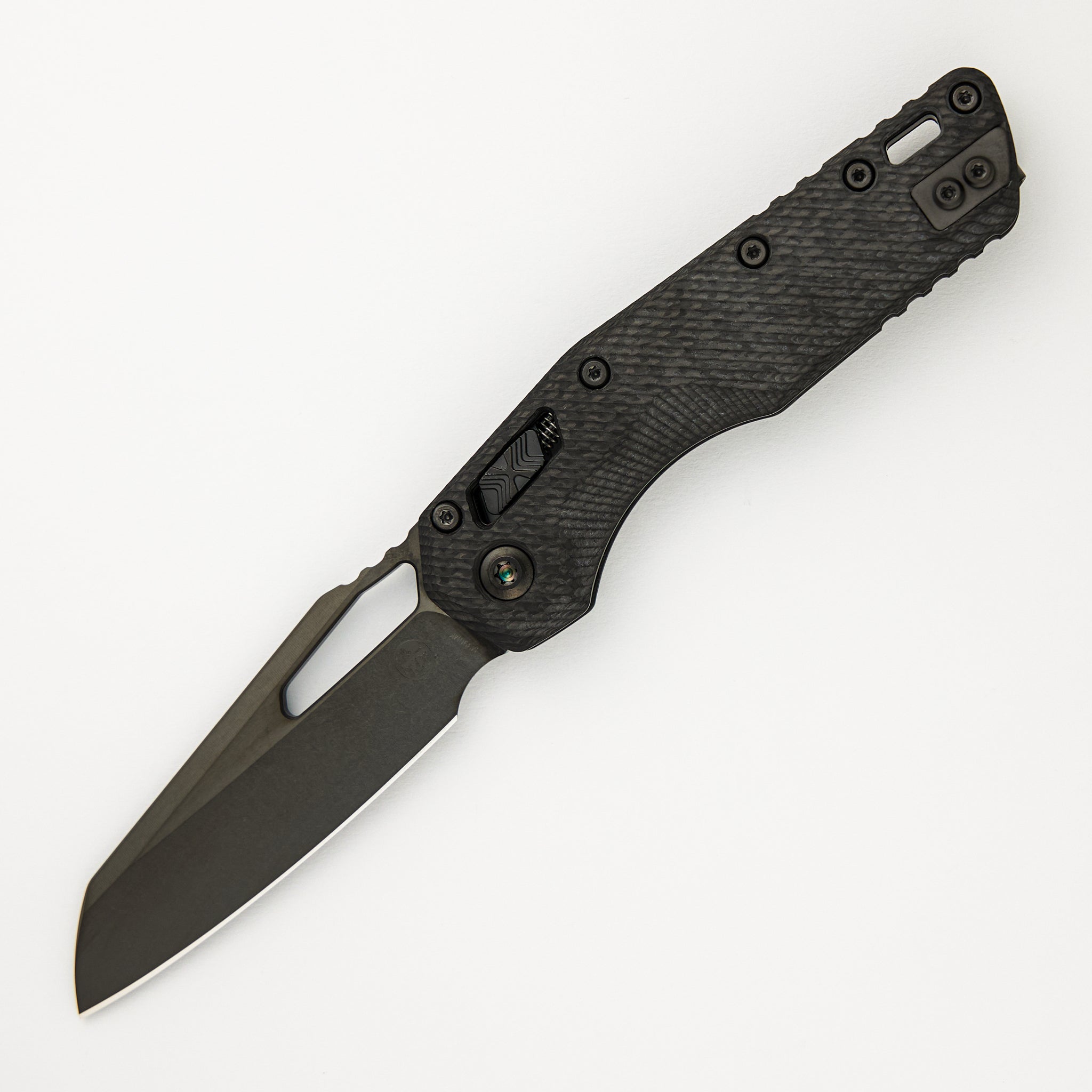 Microtech MSI S/E Signature Series Fluted Carbon Fiber Handle DLC Standard 210-1 DLCTFLCFS