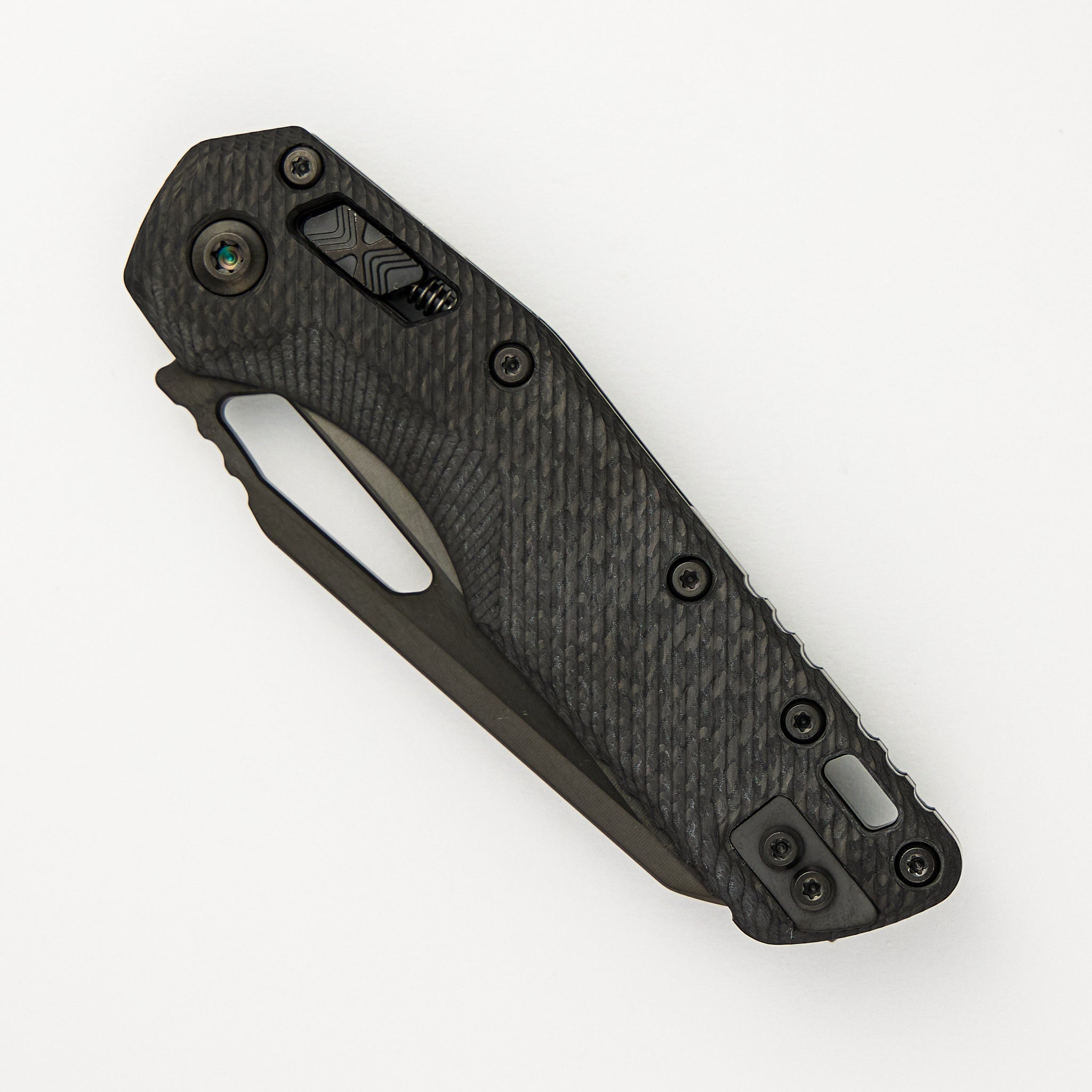 Microtech MSI S/E Signature Series Fluted Carbon Fiber Handle DLC Standard 210-1 DLCTFLCFS