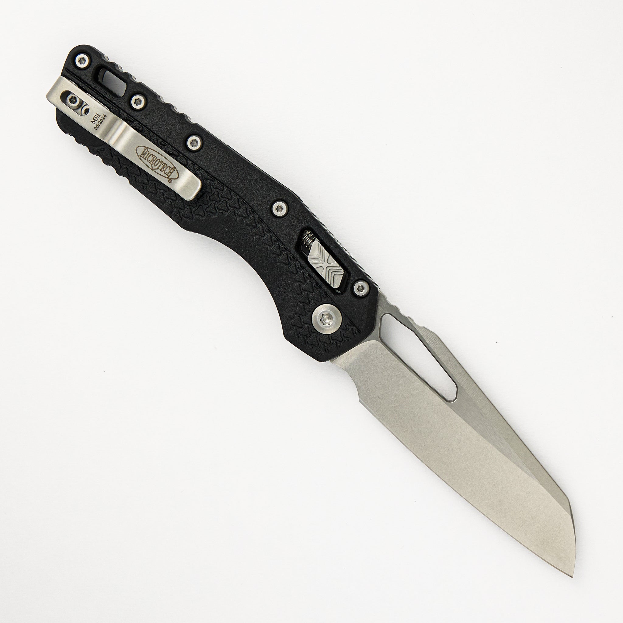 Microtech MSI S/E Tri-Grip Polymer Black Stonewash Standard 210T-10PMBK