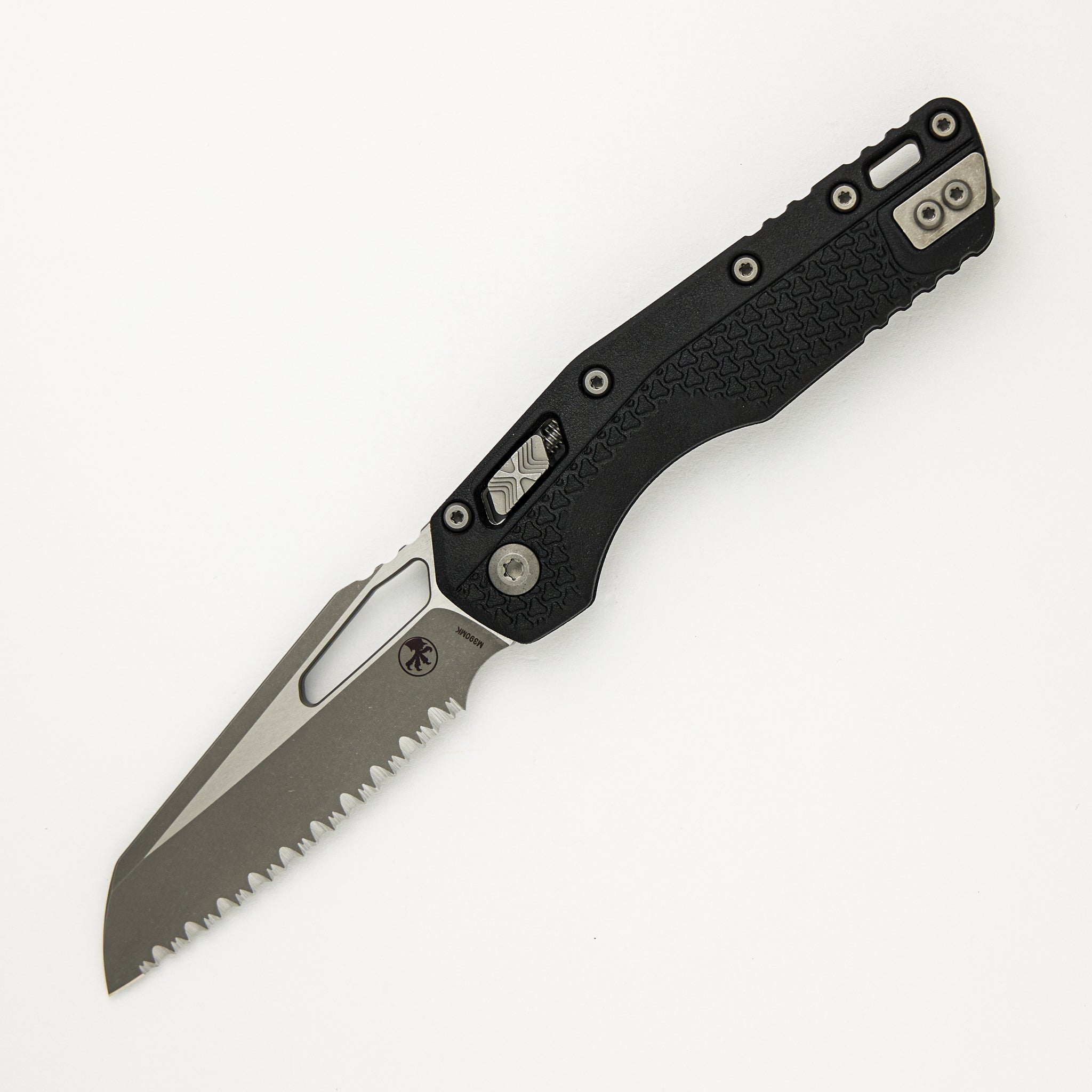 Microtech MSI S/E Tri-Grip Polymer Black Apocalyptic Full Serrated 210T-12 APPMBK