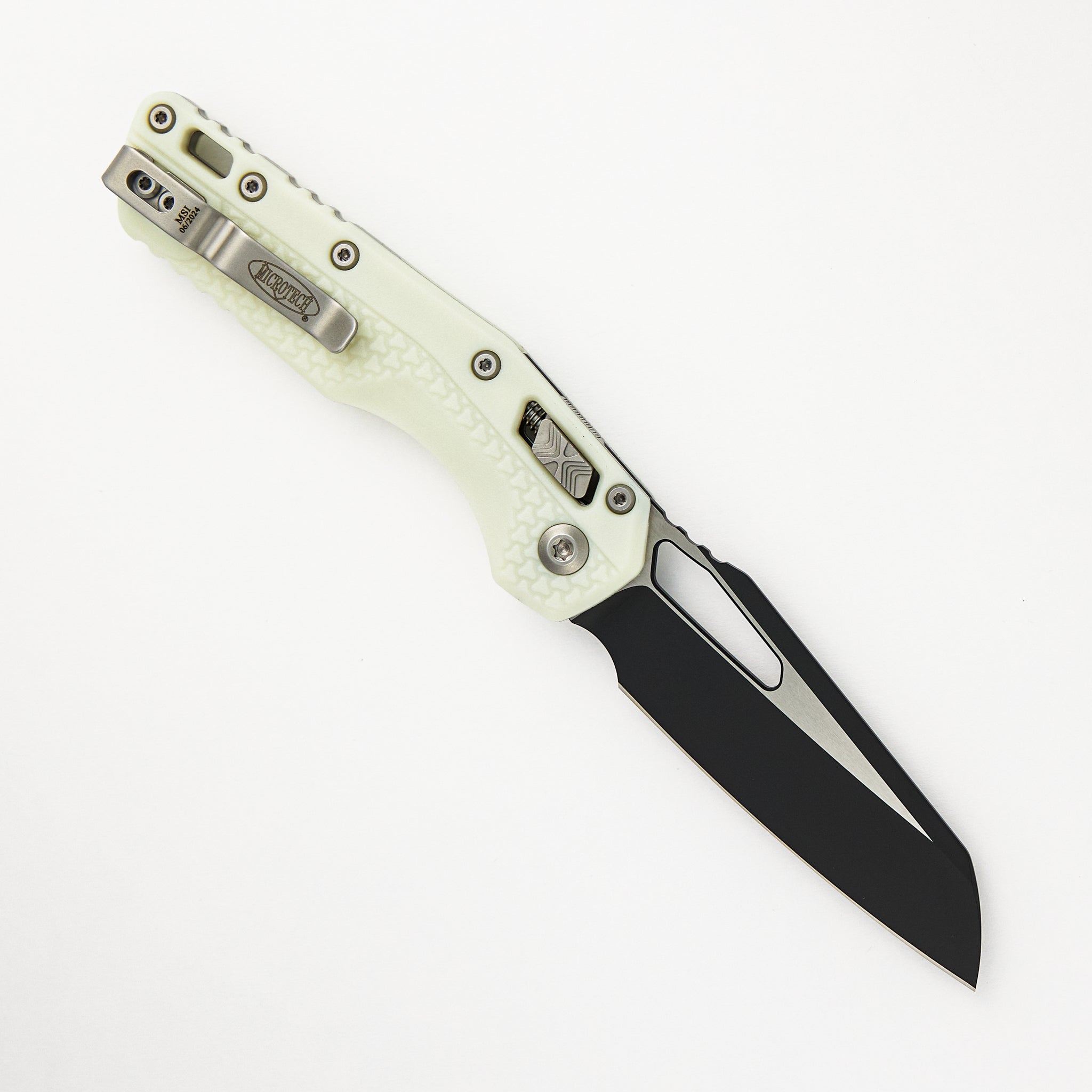 Microtech MSI RAM-LOK S/E Tri-Grip Polymer White Black Standard 210T-1 PMWH