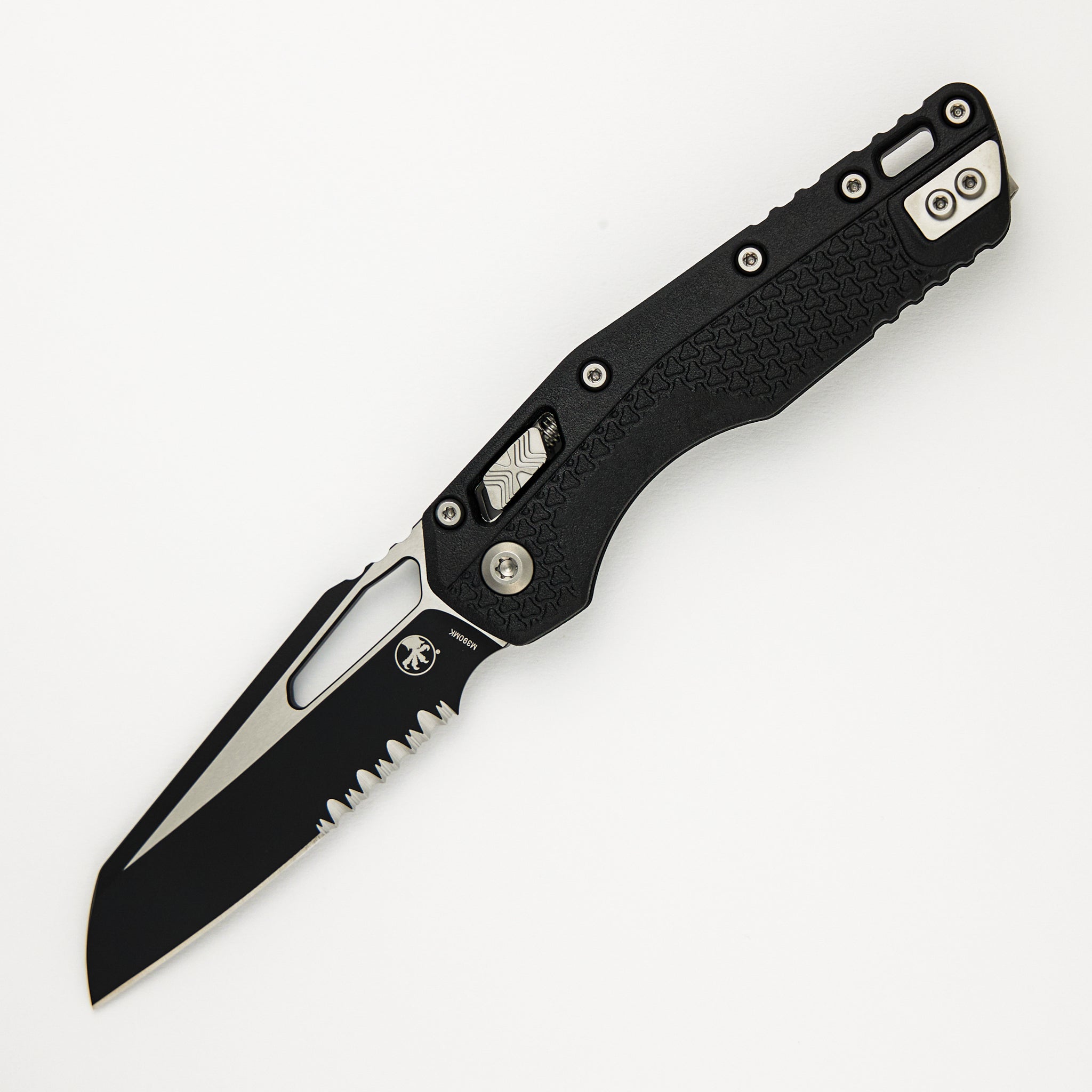 Microtech MSI S/E Tri-Grip Polymer Black Partial Serrated 210T-2 PMBK