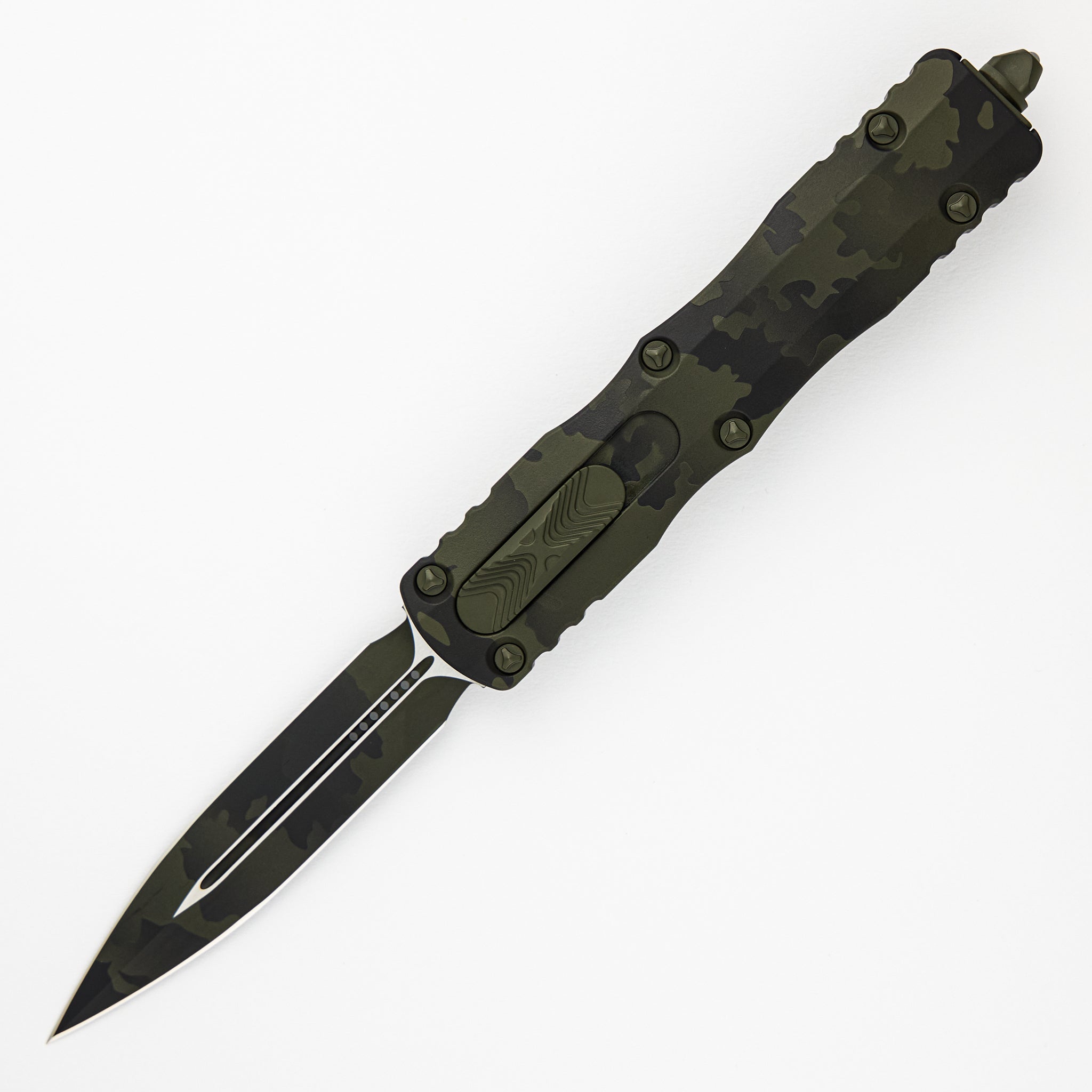 Microtech Dirac Delta D-E Signature Series Olive Camo Standard 227-1 OCS