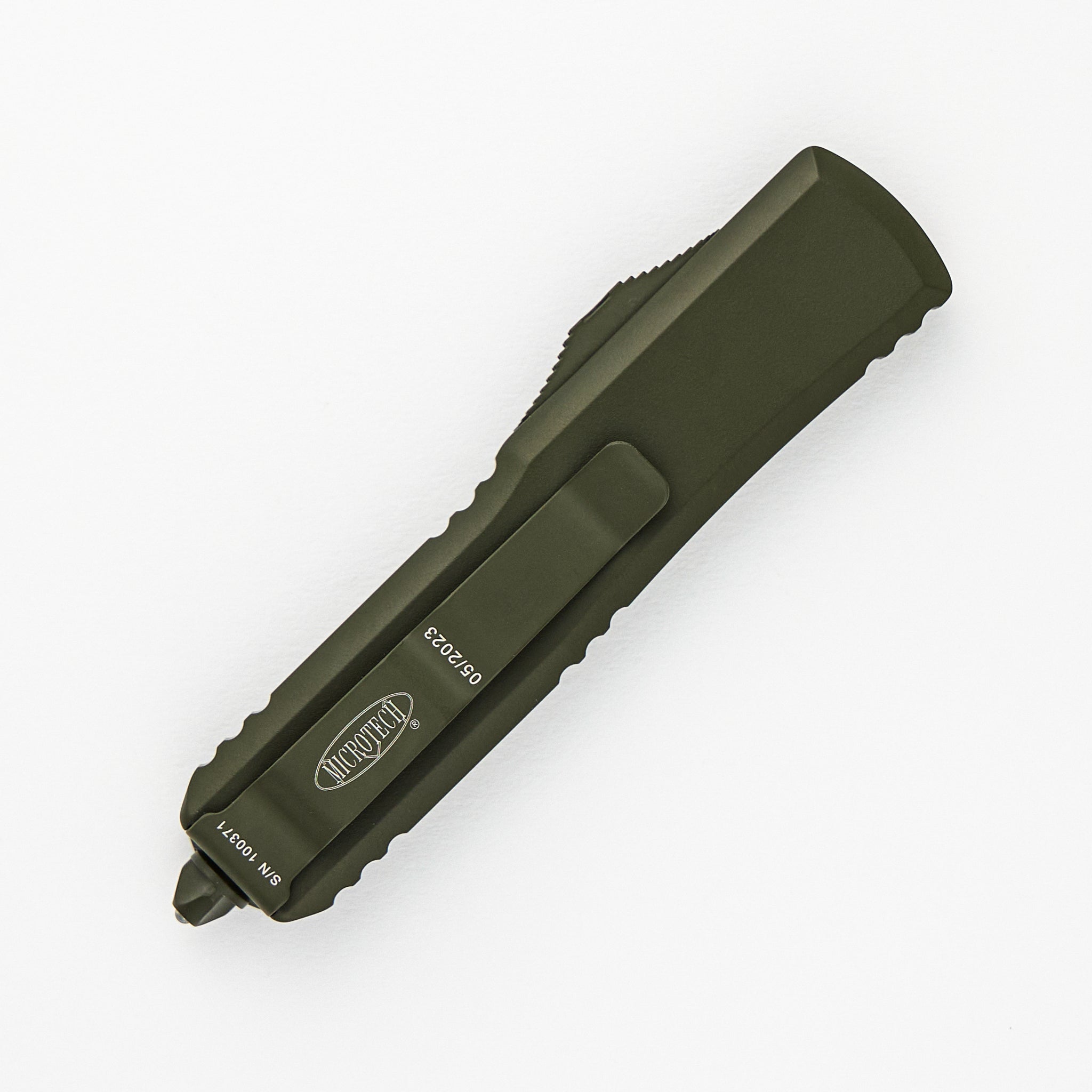 MICROTECH UTX-85 T-E CERAKOTE OD GREEN FULL SERRATED 233-3 COD