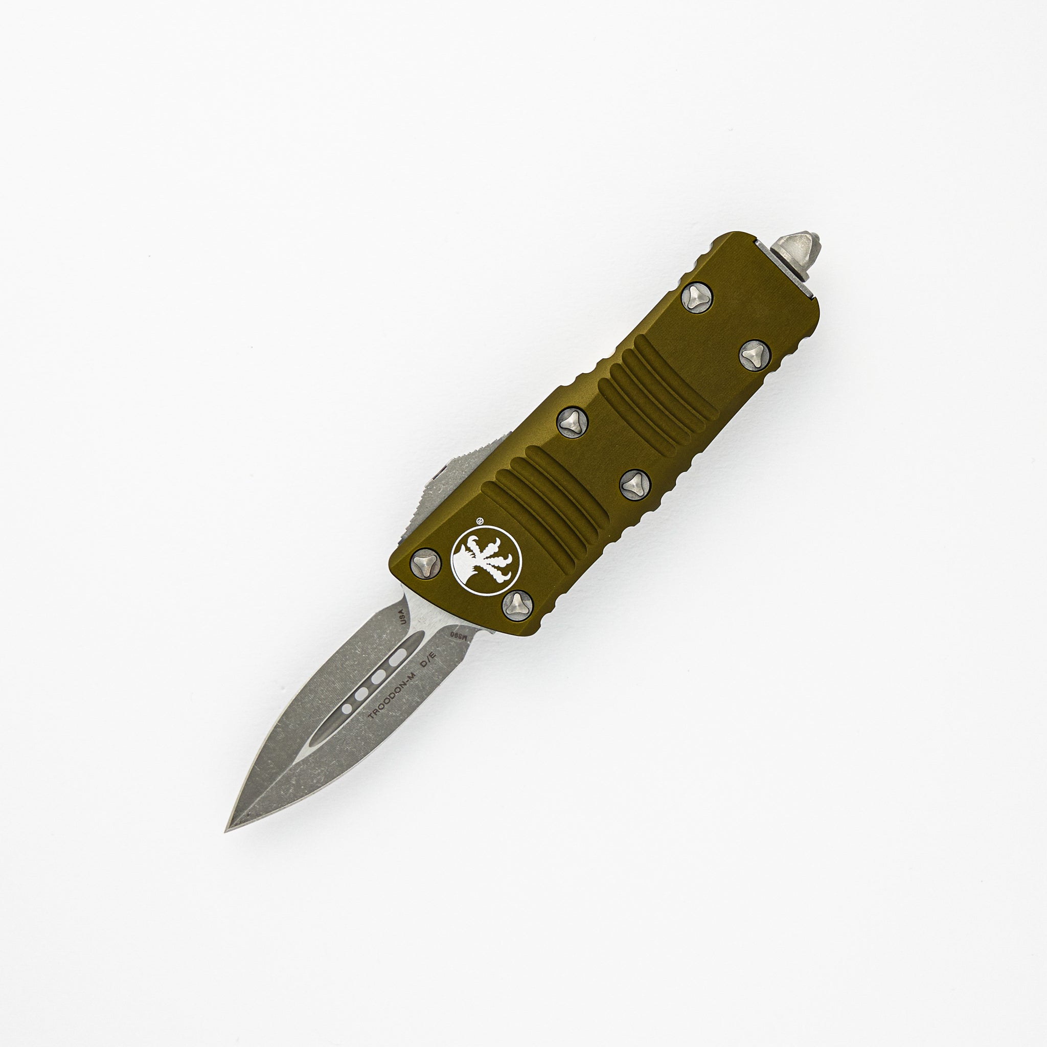 Microtech Troodon Mini – D/E OD Green Apocalyptic Standard 238-10 APOD