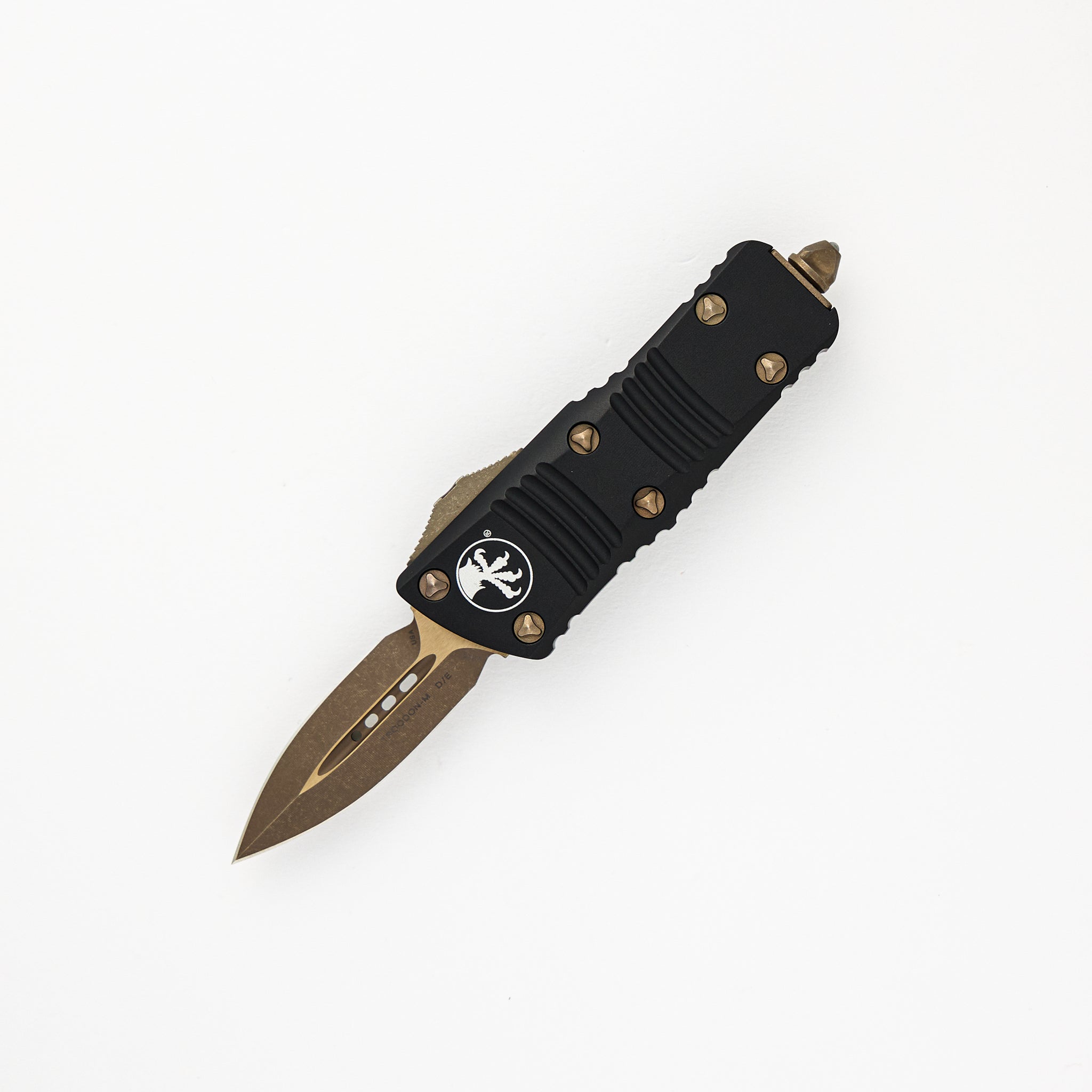 Microtech Troodon Mini – D/E Bronzed Apocalyptic Standard 238-13 AP