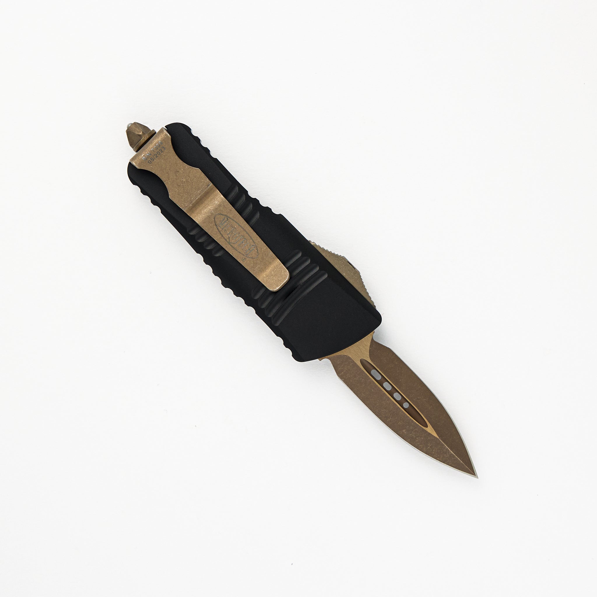 Microtech Troodon Mini – D/E Bronzed Apocalyptic Standard 238-13 AP