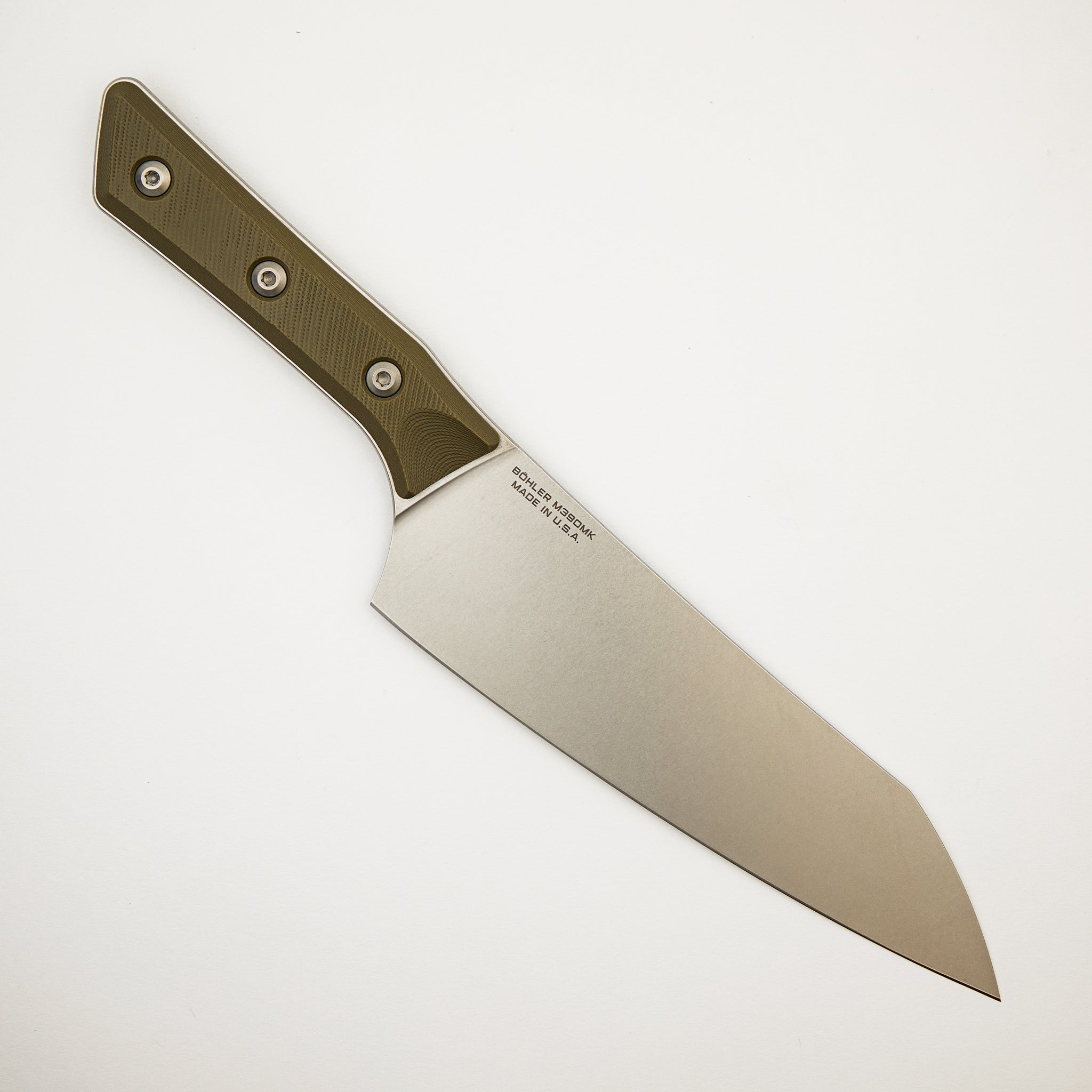 Chef Knife - G-10 OD Green - Stonewash Standard - 3000-10 OD
