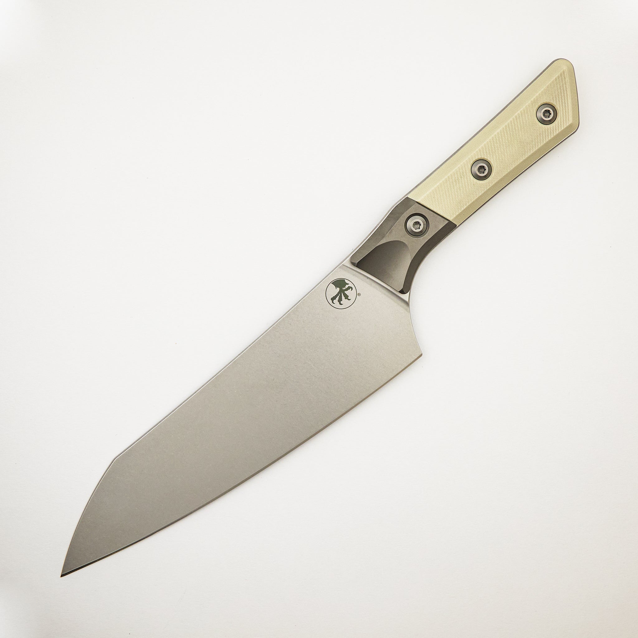 Chef Knife - G-10 Ivory - Bead Blast Bolster - Stonewash Standard - 3000B-10 IV