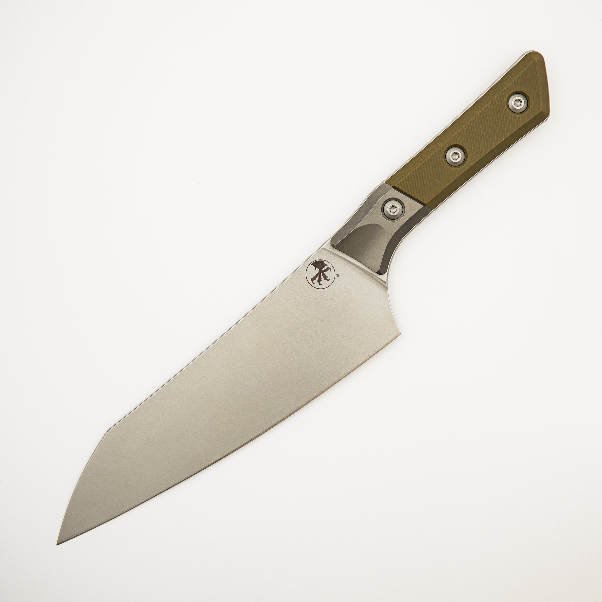 Chef Knife - G-10 OD Green - Bead Blast Bolster - Stonewash Standard - 3000B-10 OD