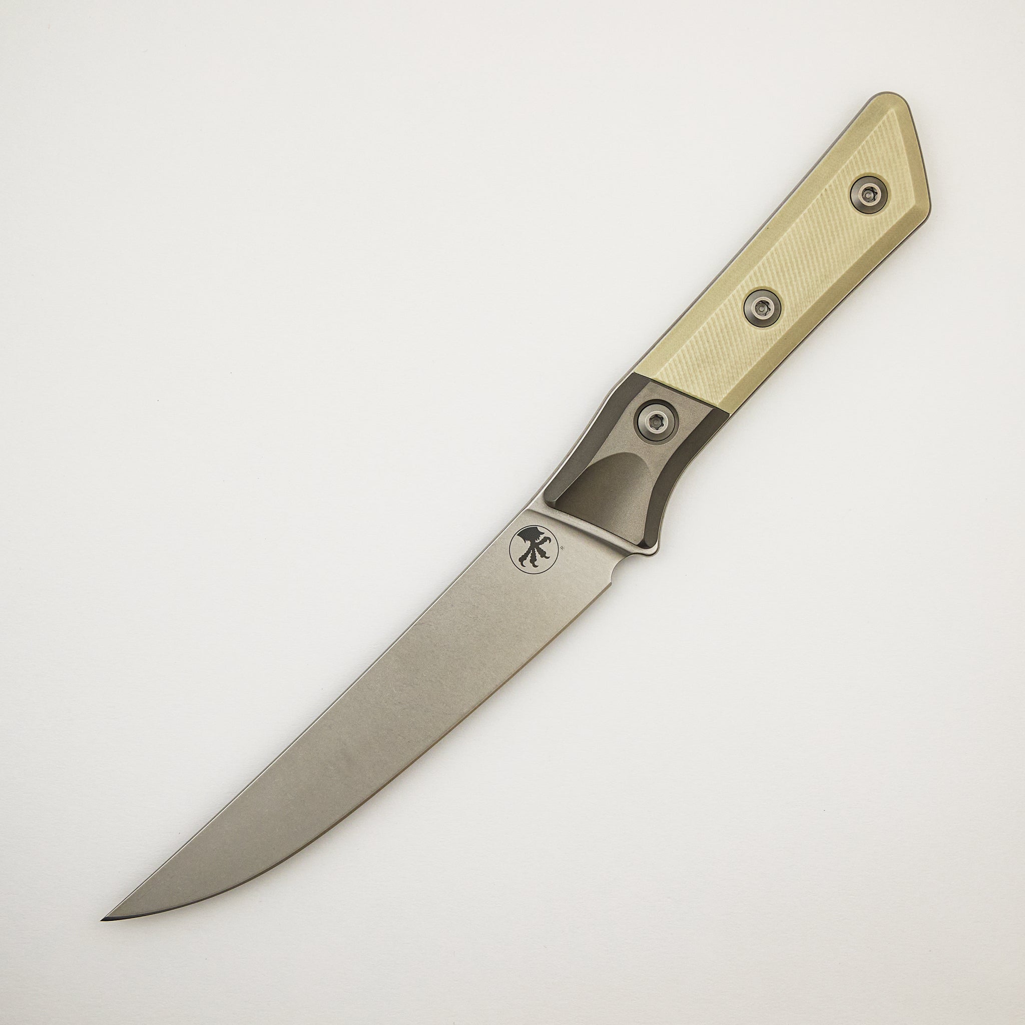 Boning Knife - G-10 Ivory - Bead Blast Bolster - Stonewash Standard - 3100B-10 IV