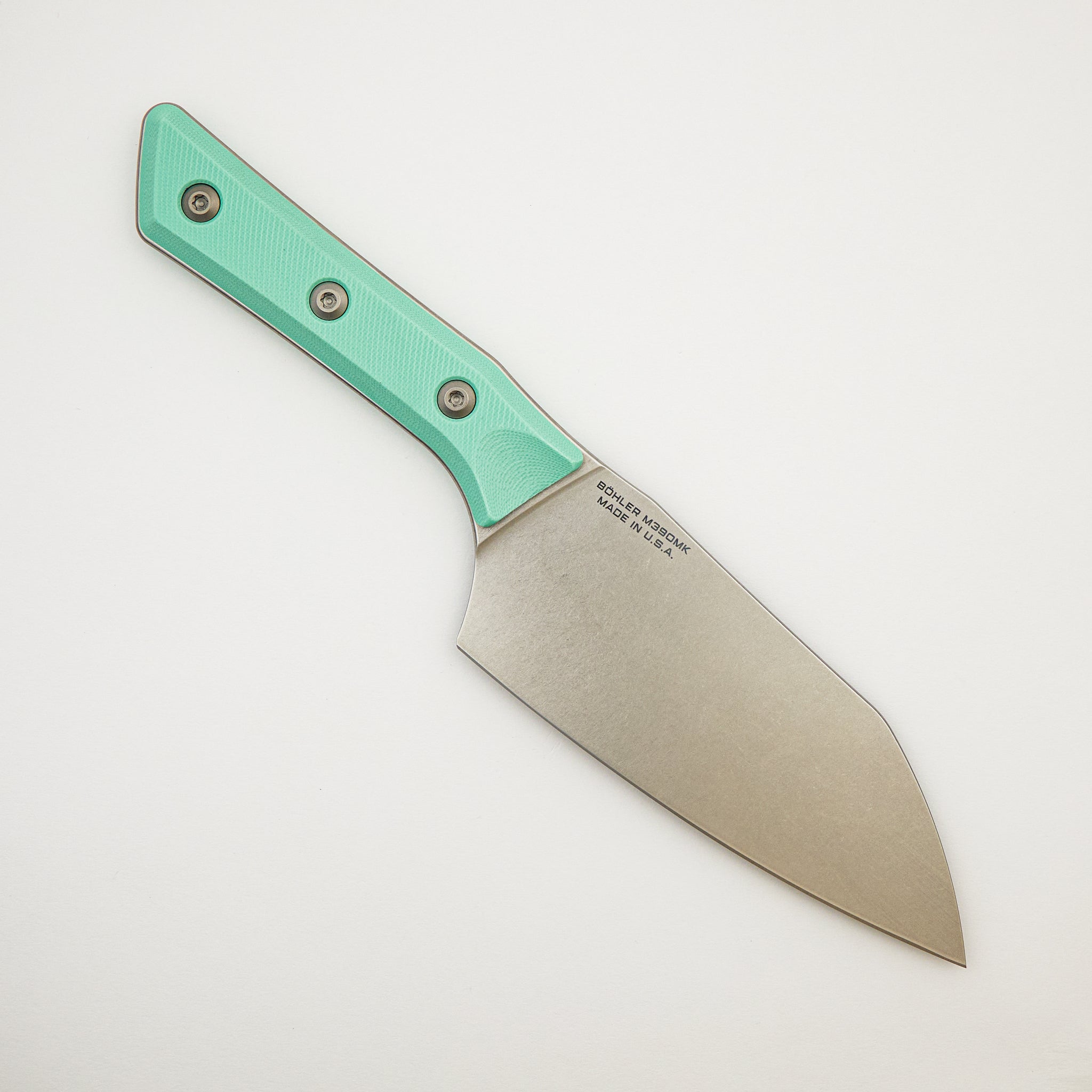Santoku 6" - G-10 Caribbean Blue - Stonewash Standard - 3200-10 CA