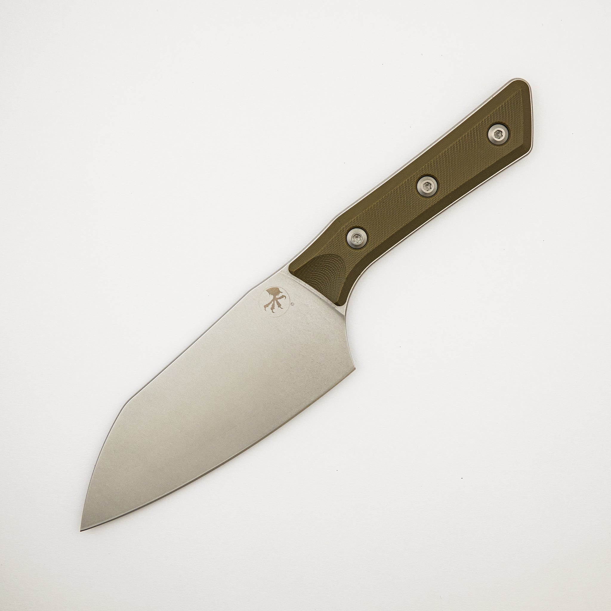 Santoku 6" - G-10 OD Green - Stonewash Standard - 3200-10 OD
