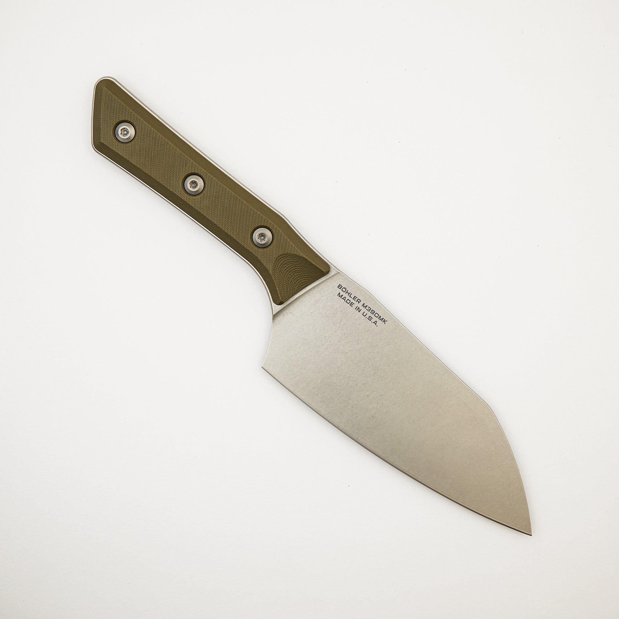 Santoku 6" - G-10 OD Green - Stonewash Standard - 3200-10 OD