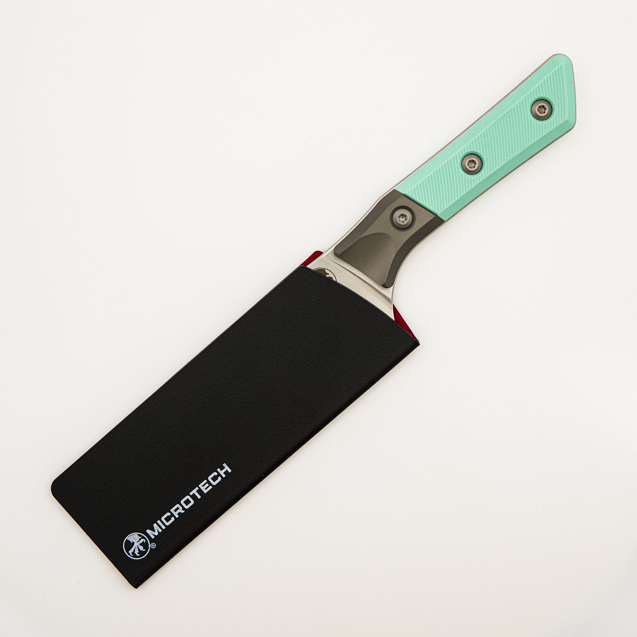 Santoku 6" - G10 Caribbean Blue - Bead Blast Bolster - Stonewash Standard - 3200B-10 CA