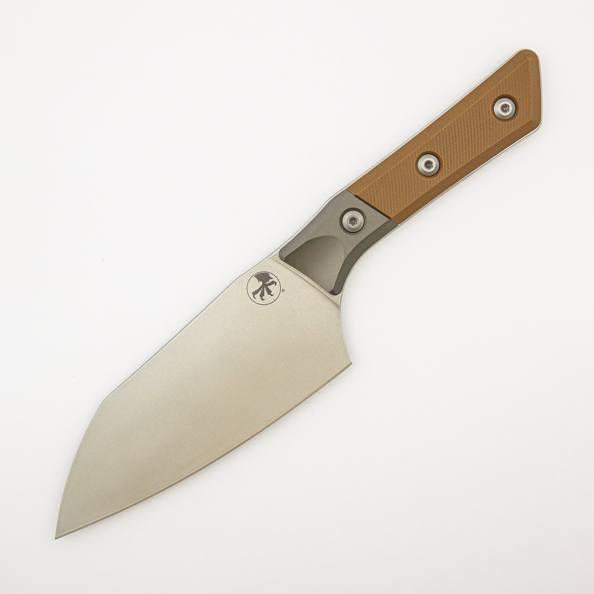 Santoku 6" - G10 Coyote Tan - Bead Blast Bolster - Stonewash Standard - 3200B-10 CE